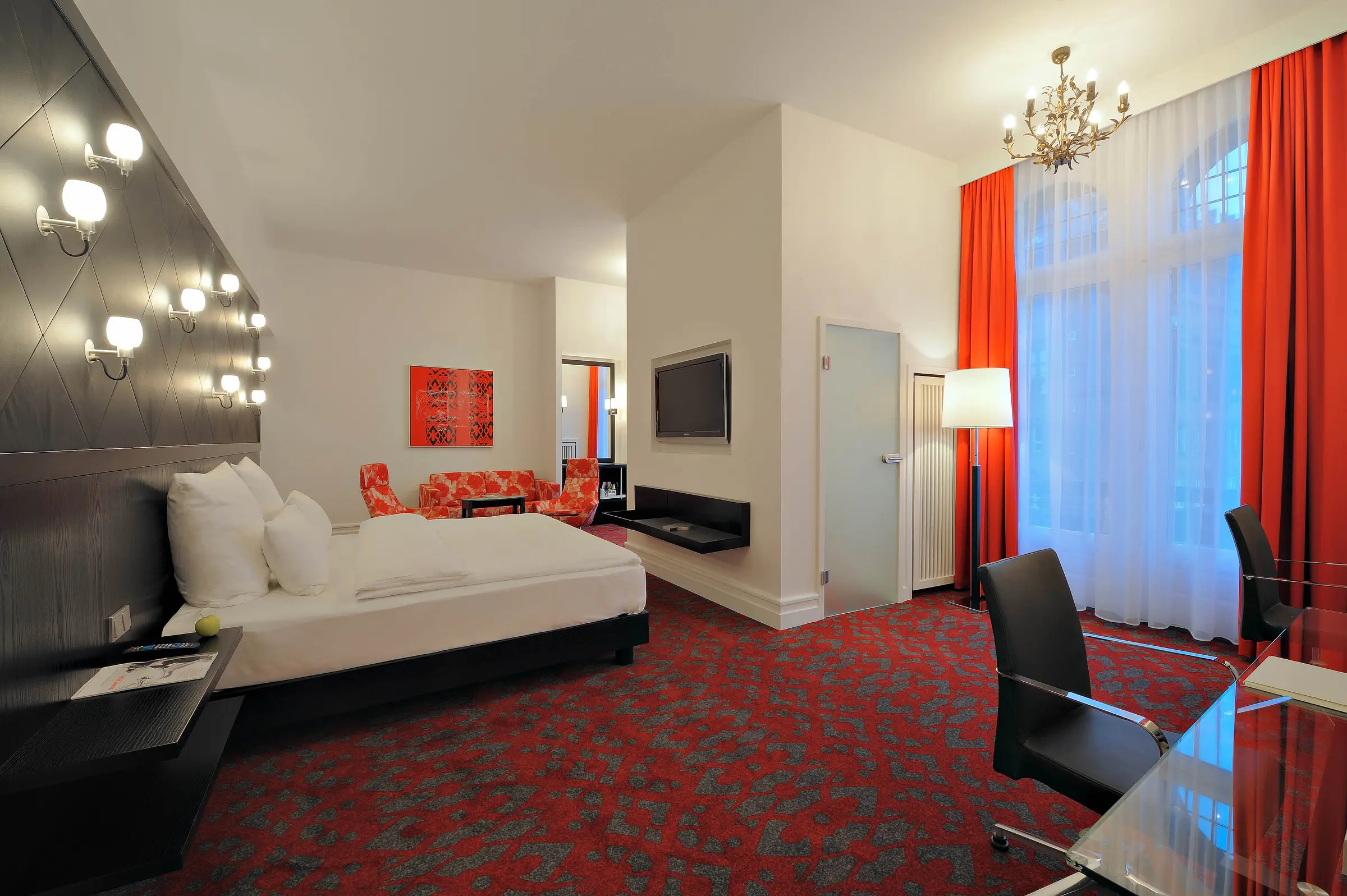 Master suite of Scandic Palace Hotel in Copenhagen