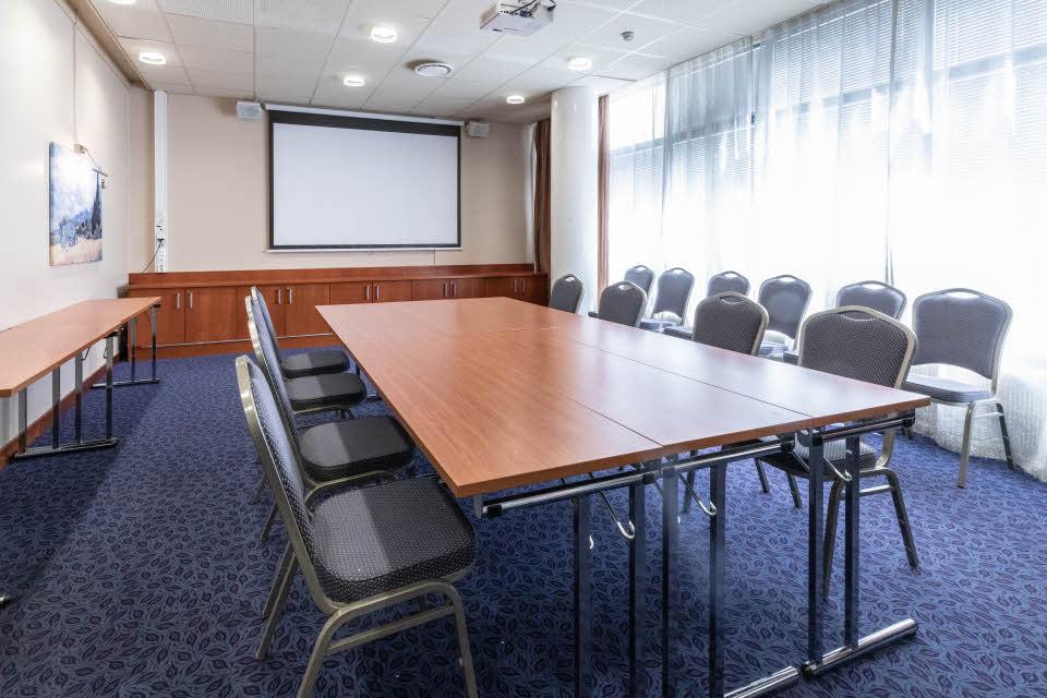 Table and chairs in Meeting room