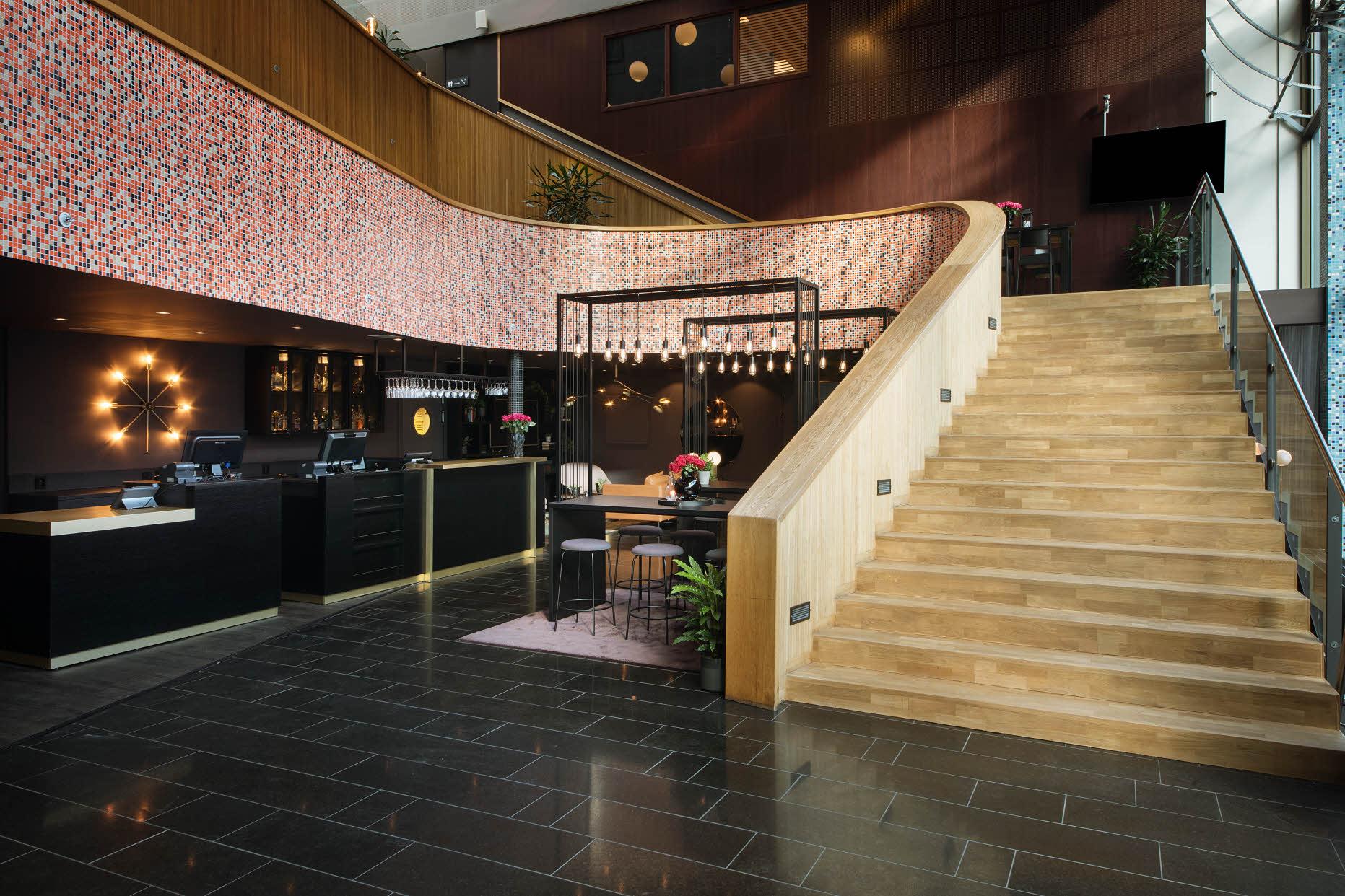bar reception at scandic solsiden in trondheim norway
