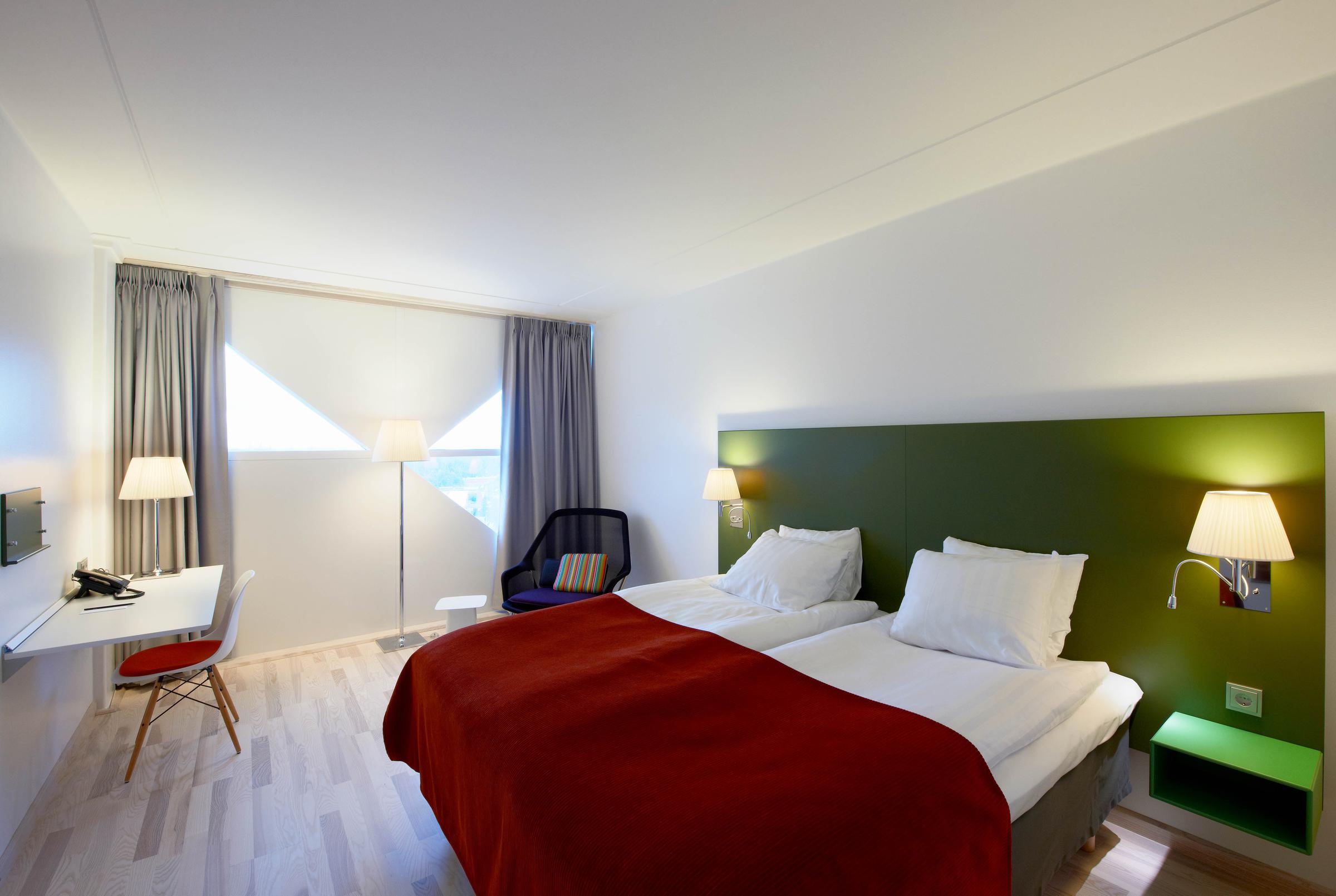 Overview room Standard at Scandic Victoria Tower in Stockholm