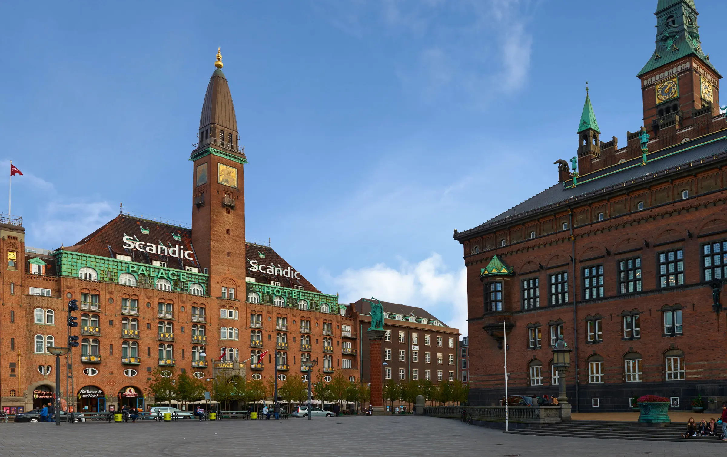 Facede of Scandic Palace Hotel in Copenhagen