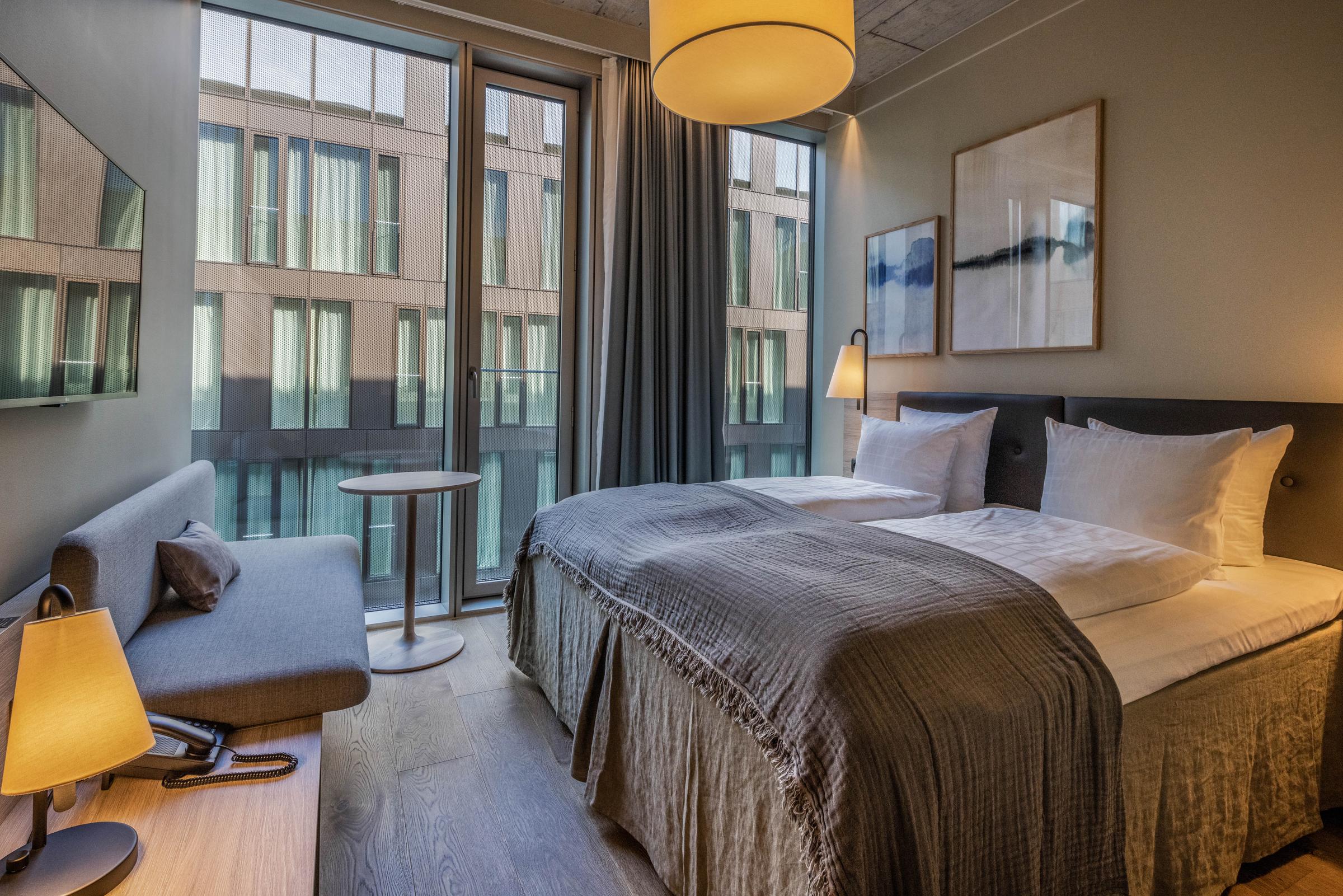 standard king room at scandic spectrum in copenhagen in denmark