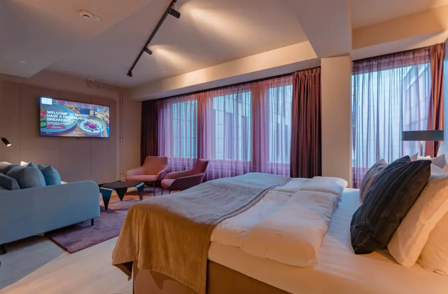 bed in grande sauna at marski by scandic