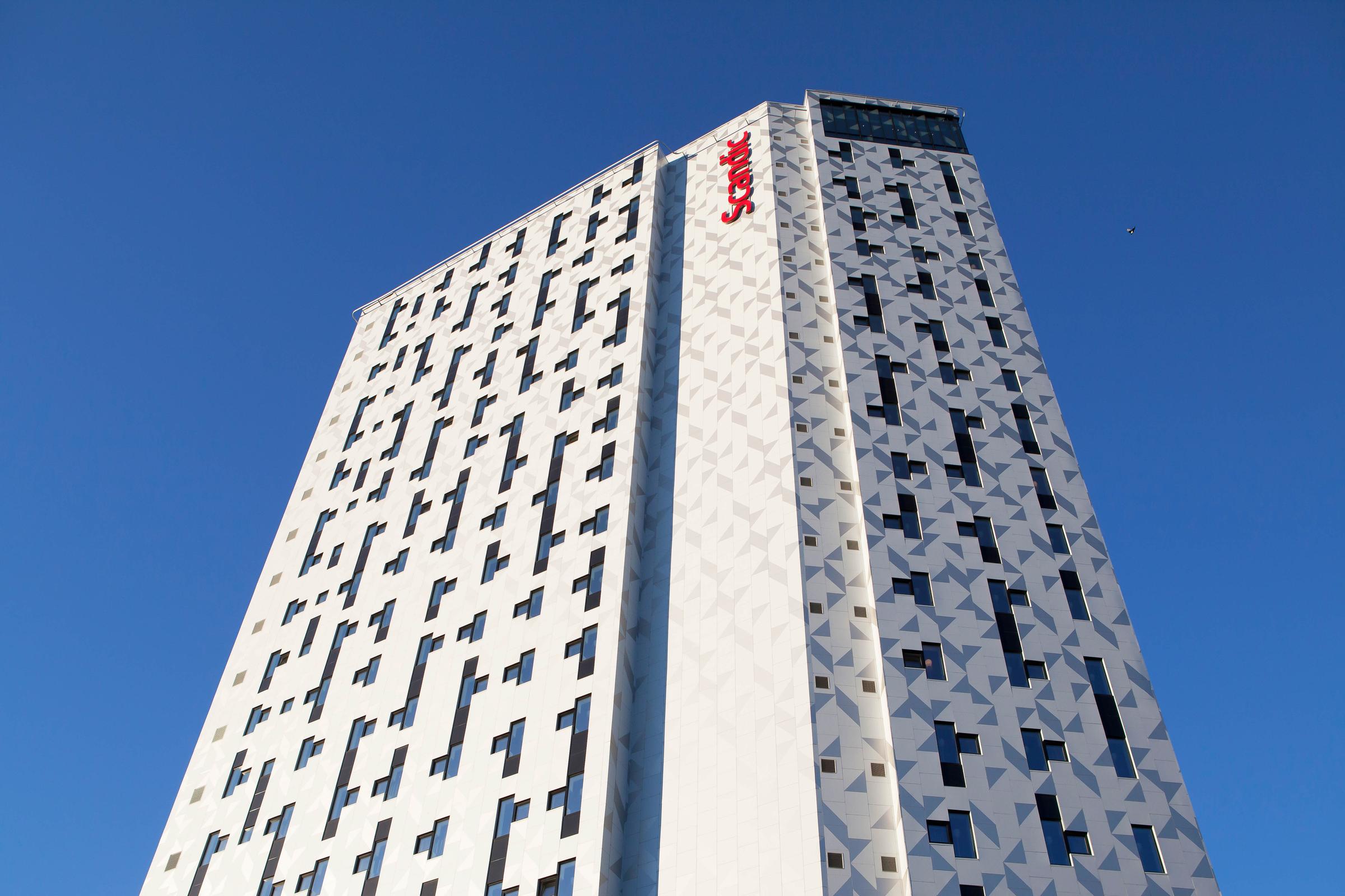 Scandic Lerkendal, facade, northeast, sign, exteriro