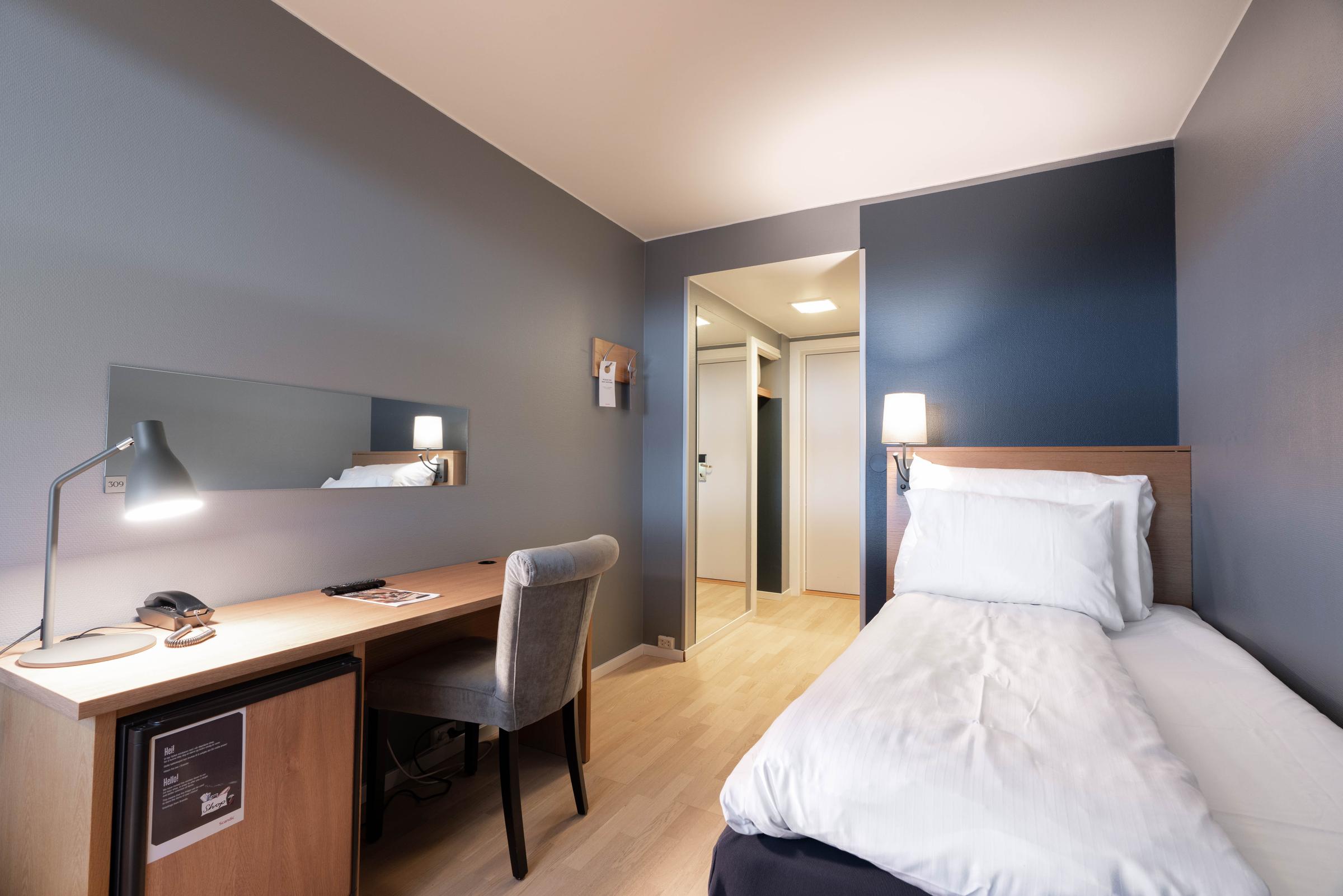 Single room at Scandic Vadso