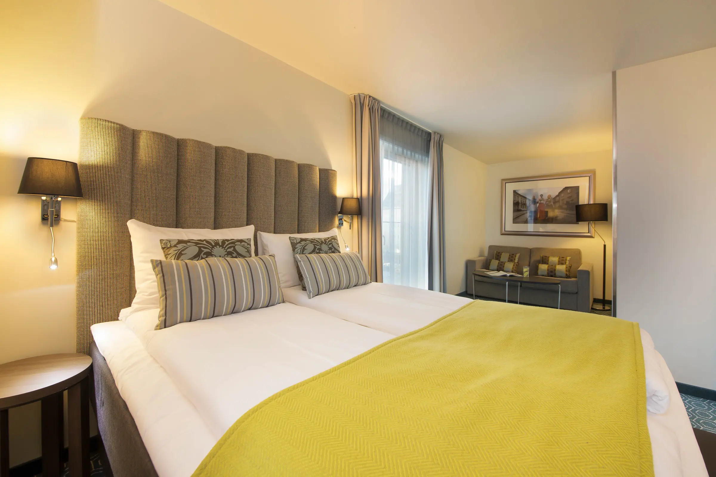 Scandic Bakklandet, Trondheim,, superior extra room, bed