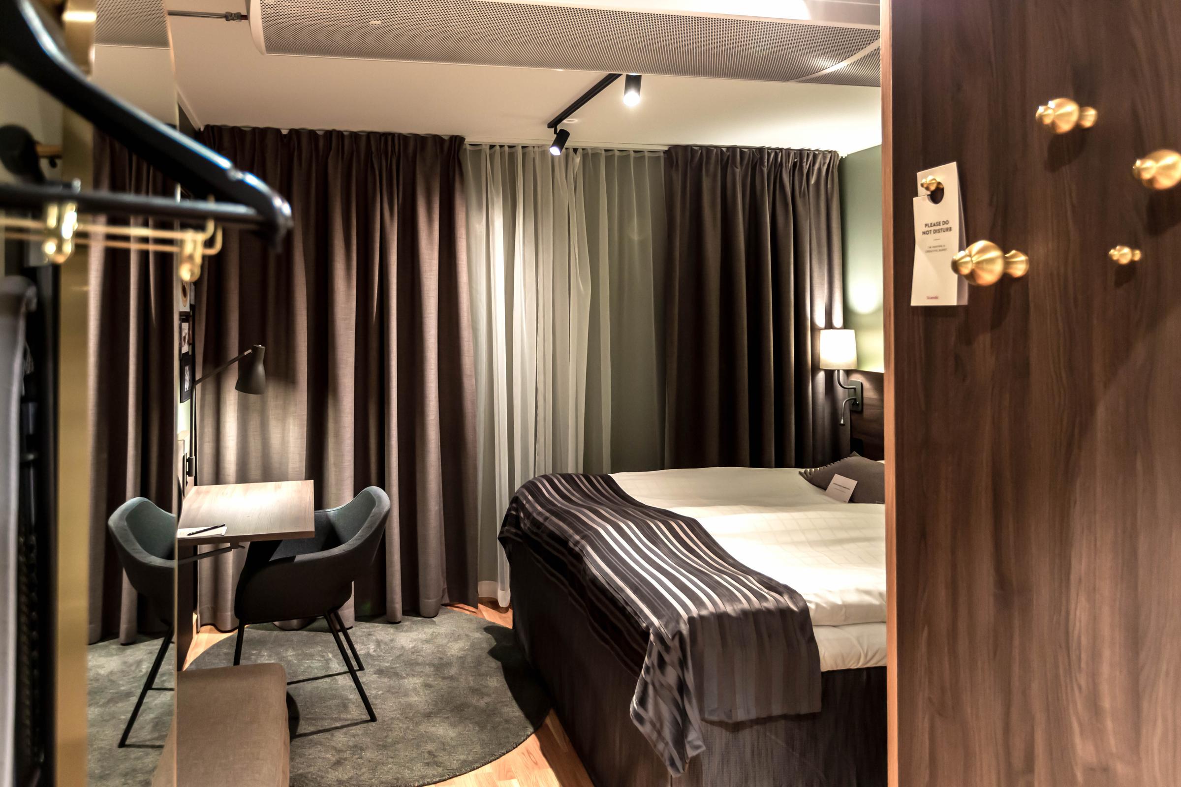 Bed in Room Cabin Queen Scandic Uplandia Uppsala