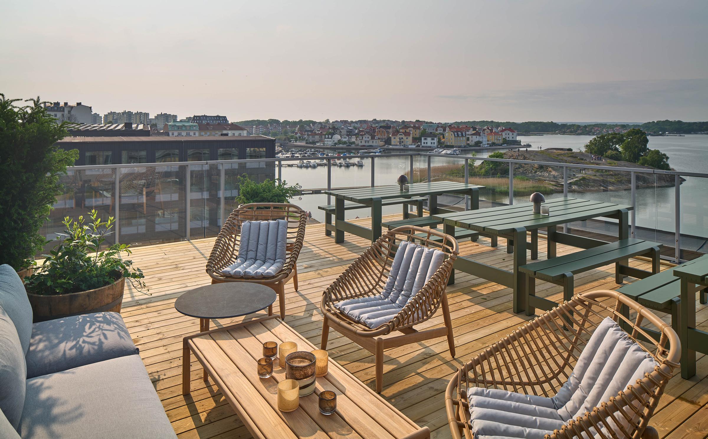 rooftop terrace bar at scandic karlskrona