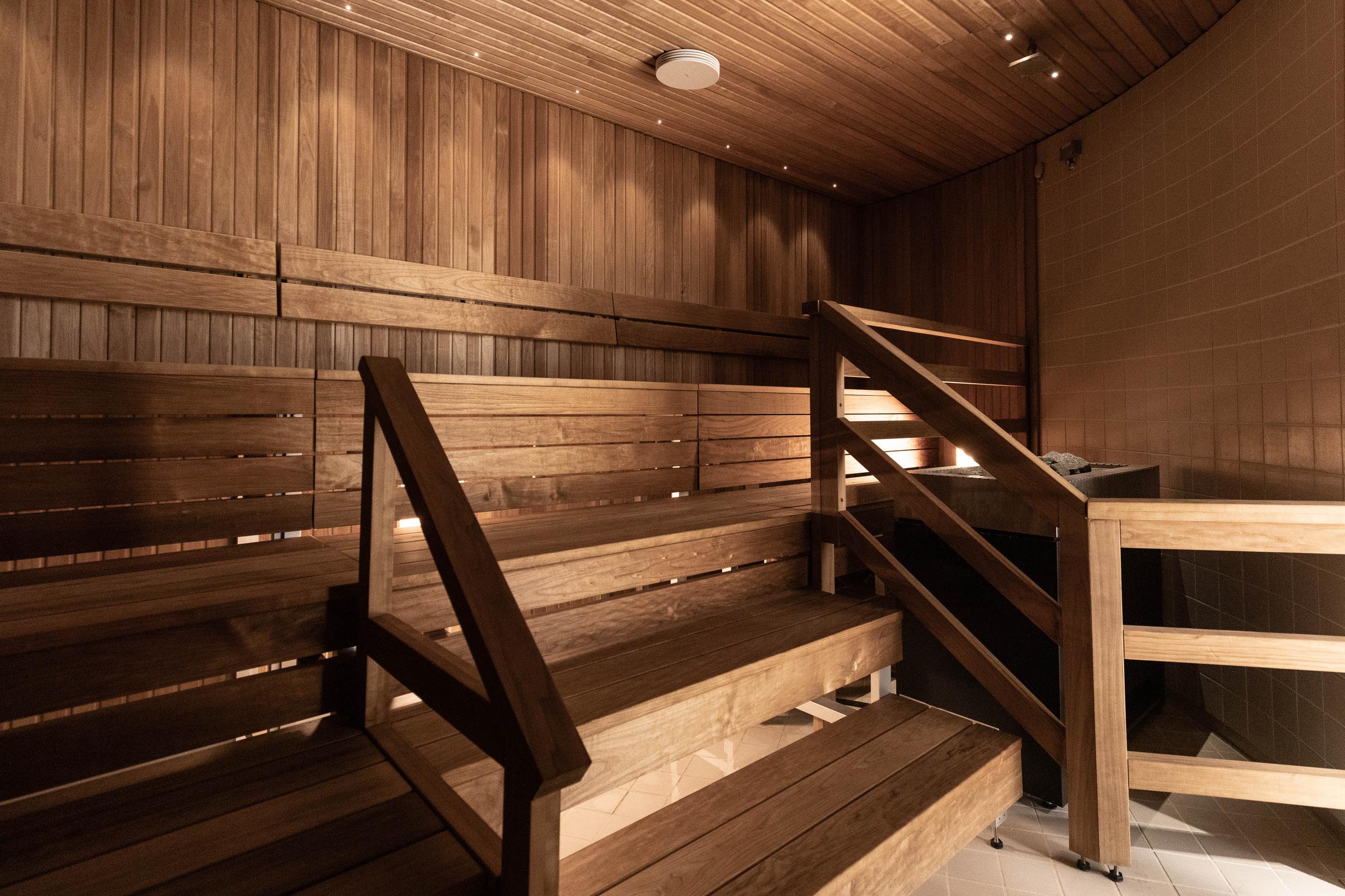 sauna at scandic eden nokia in finland