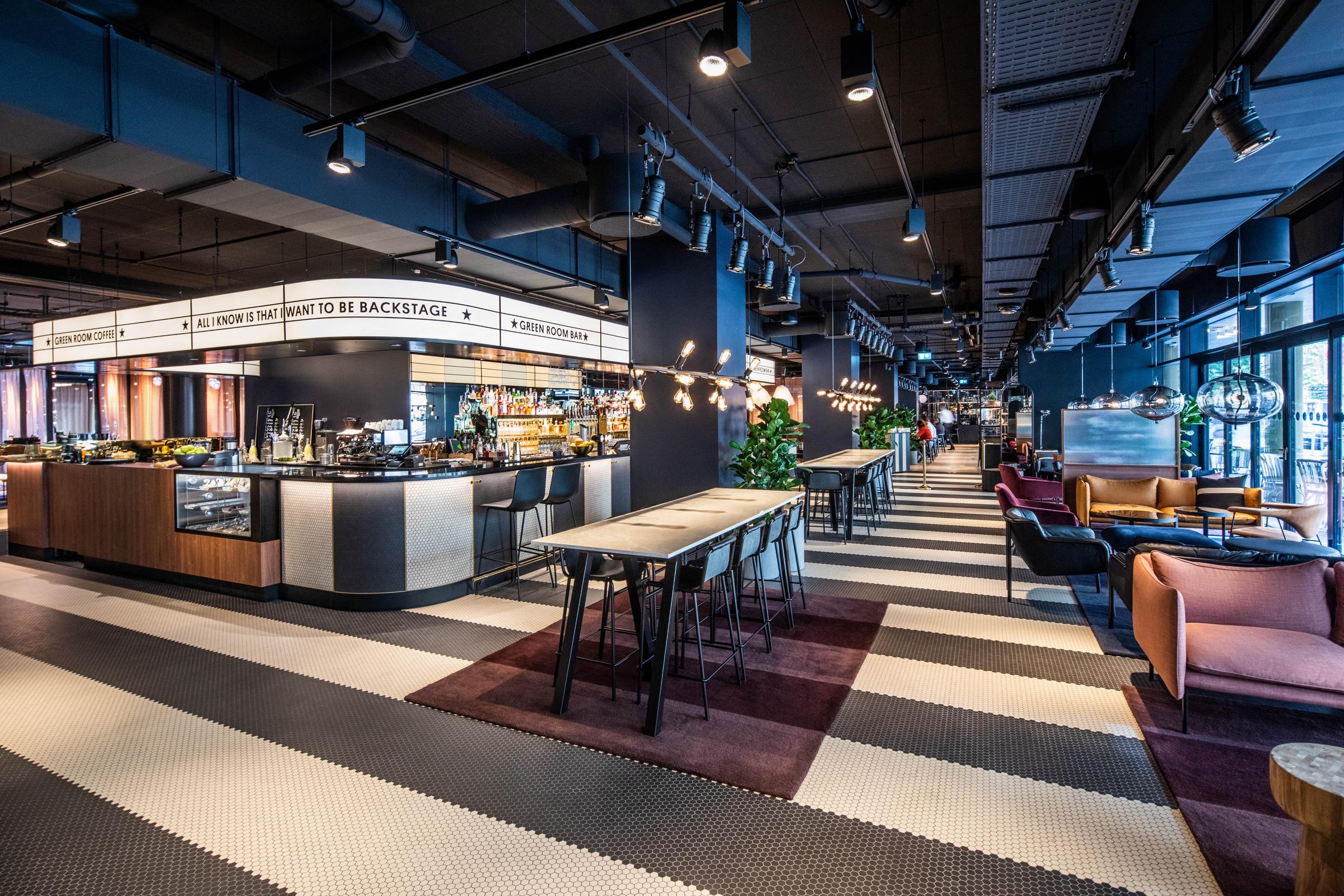 bar seating area