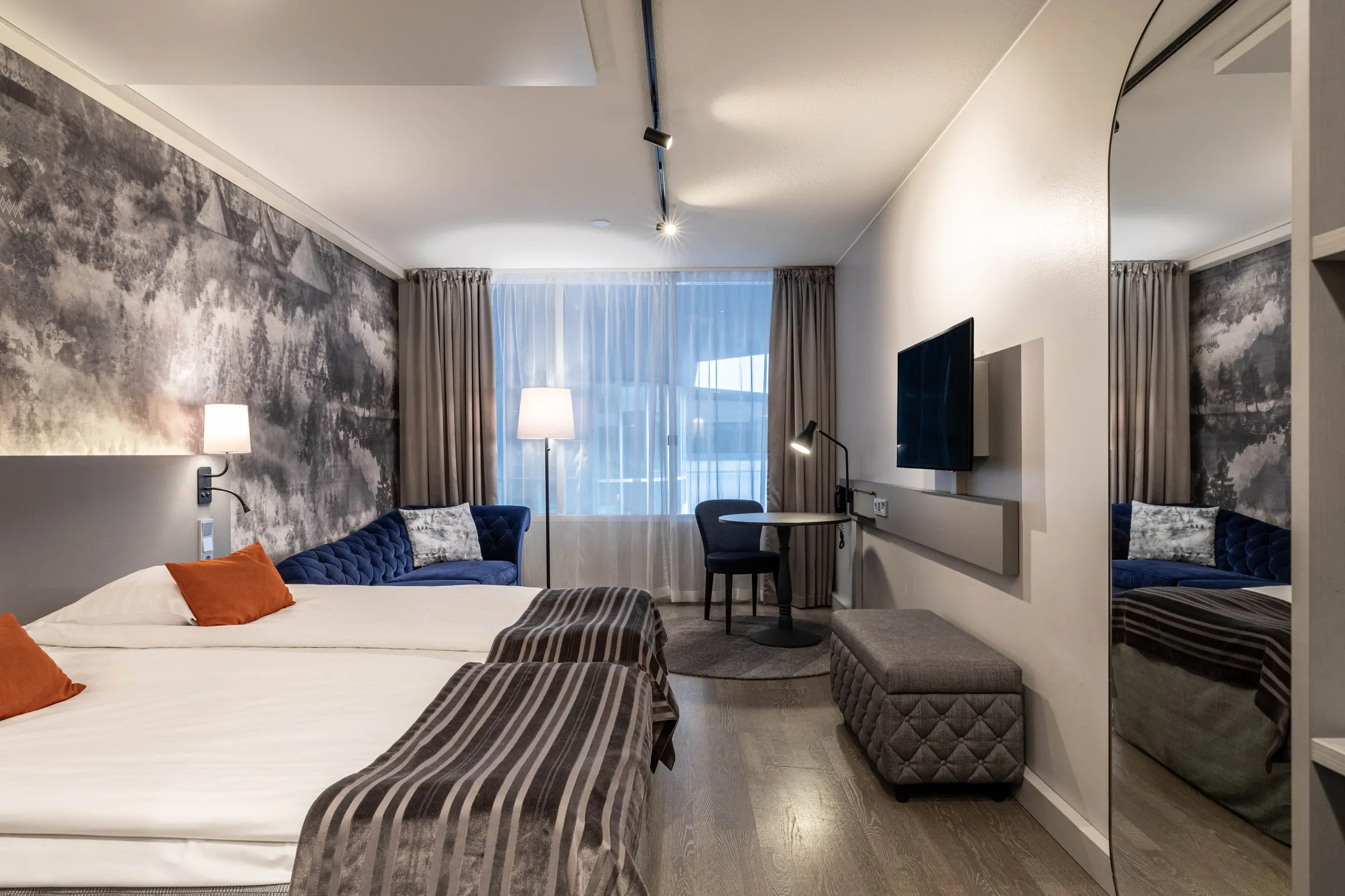 standard family four room at scandic rovaniemi city in finland