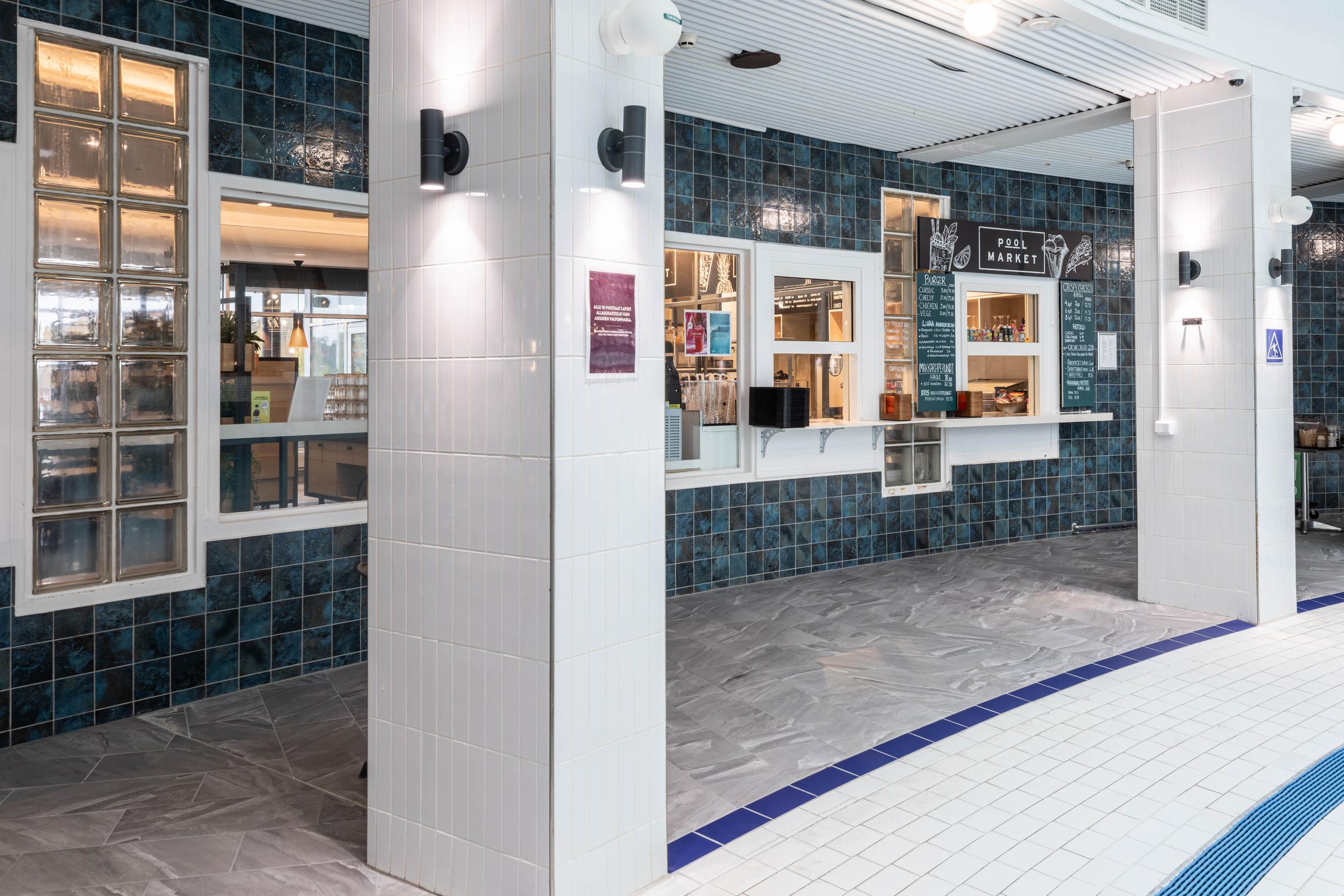 restaurant in the spa and pool area at scandic eden nokia