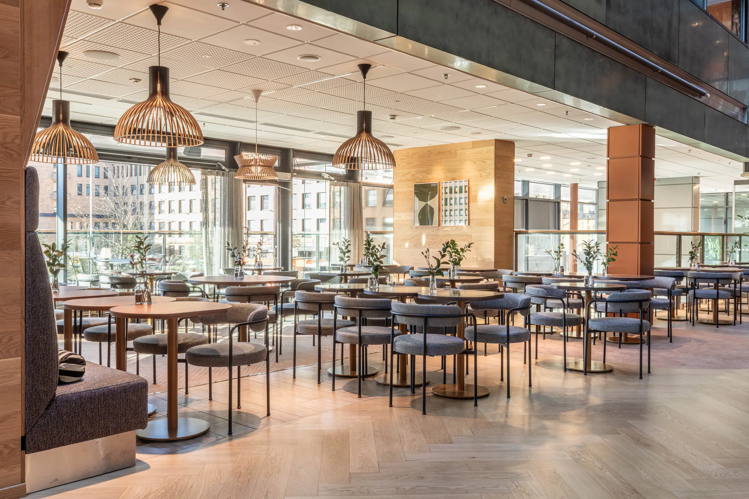 breakfast area at scandic helsinki station