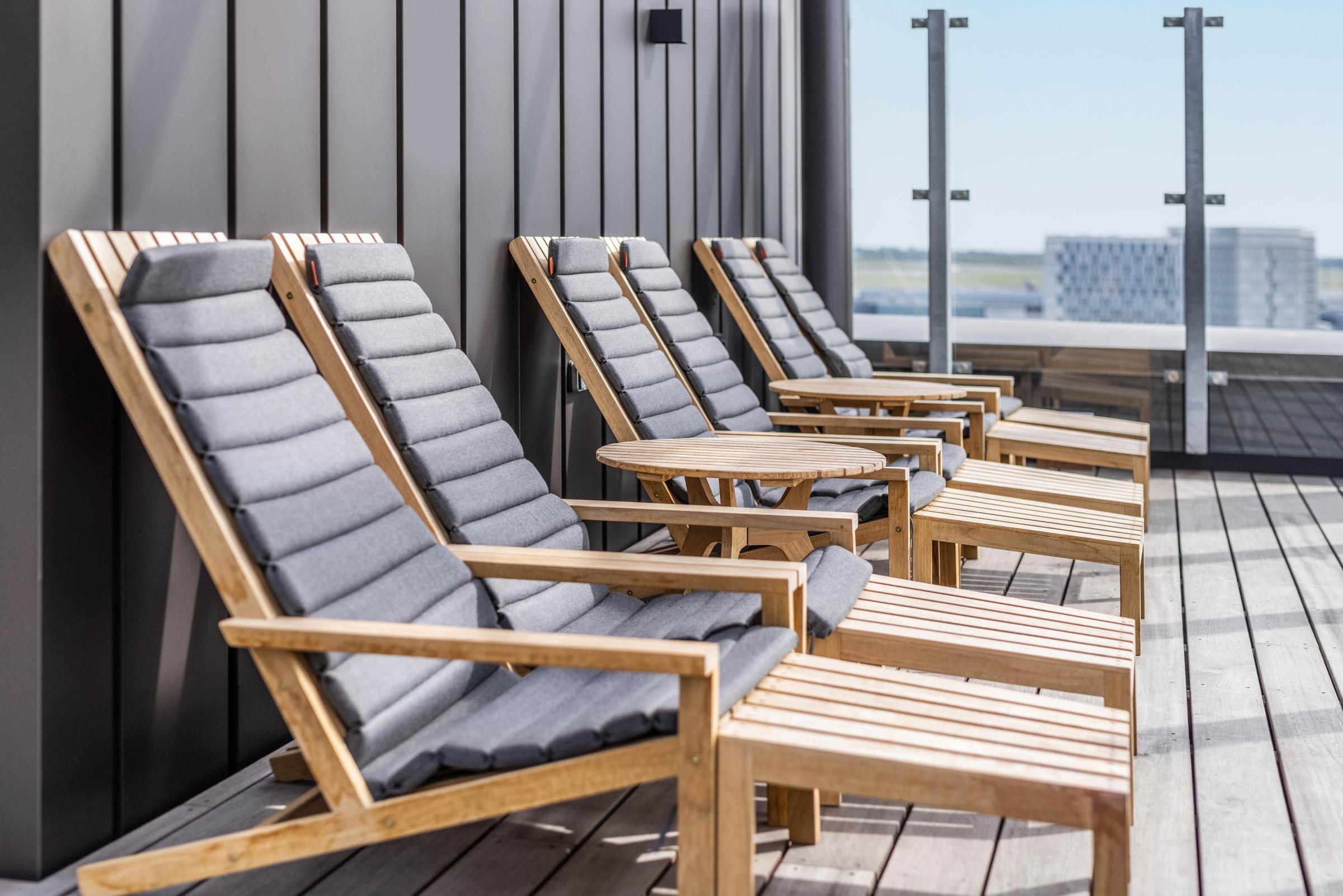 Skybar Lounge chairs at Scandic CPH Strandpark