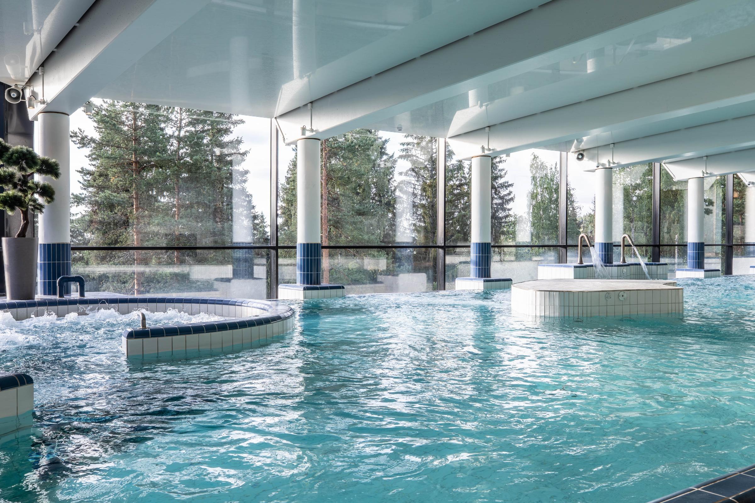 spa pool at scandic laajavuori in jyvaskyla finland