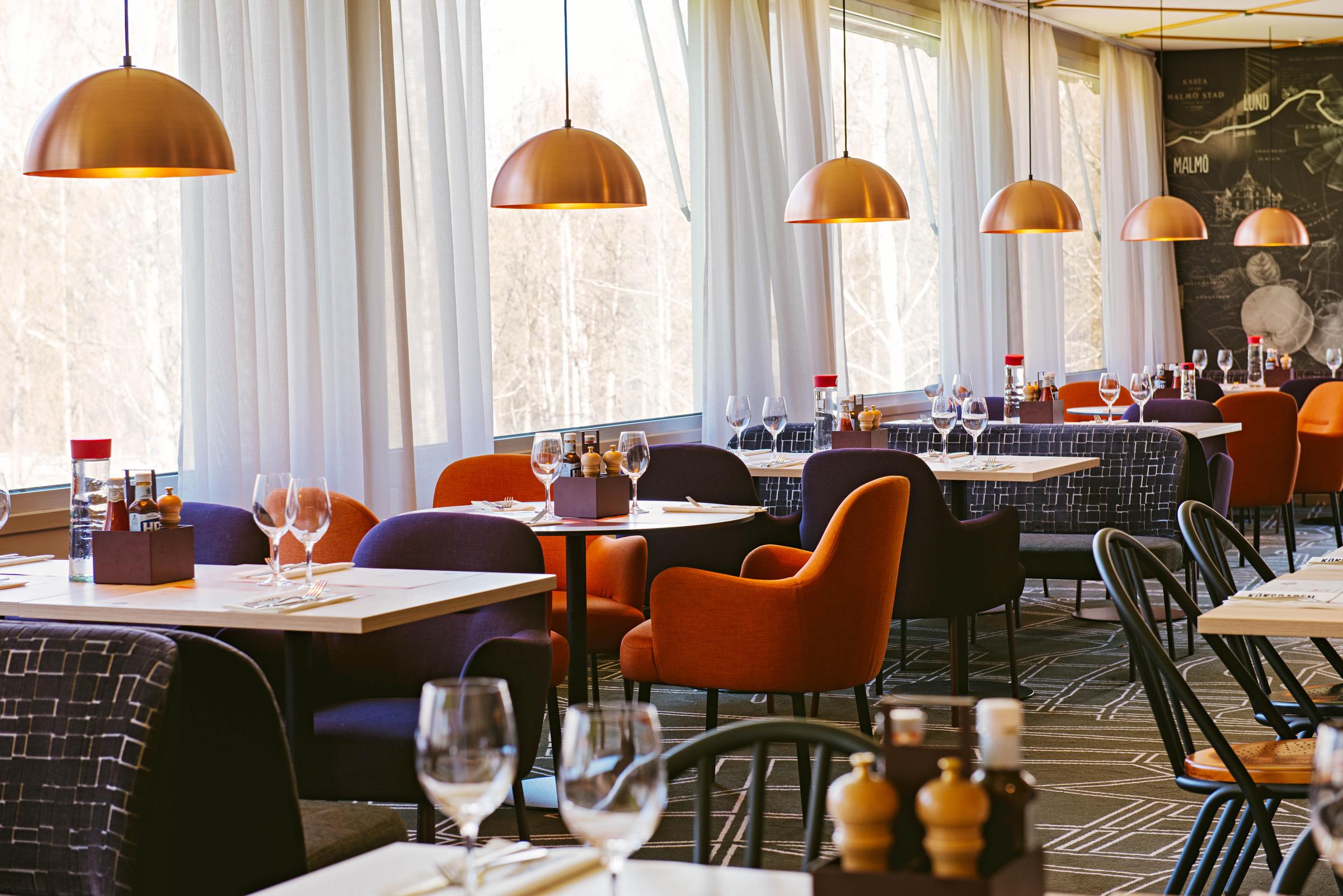 Restaurang fönster hotell Scandic Växjö