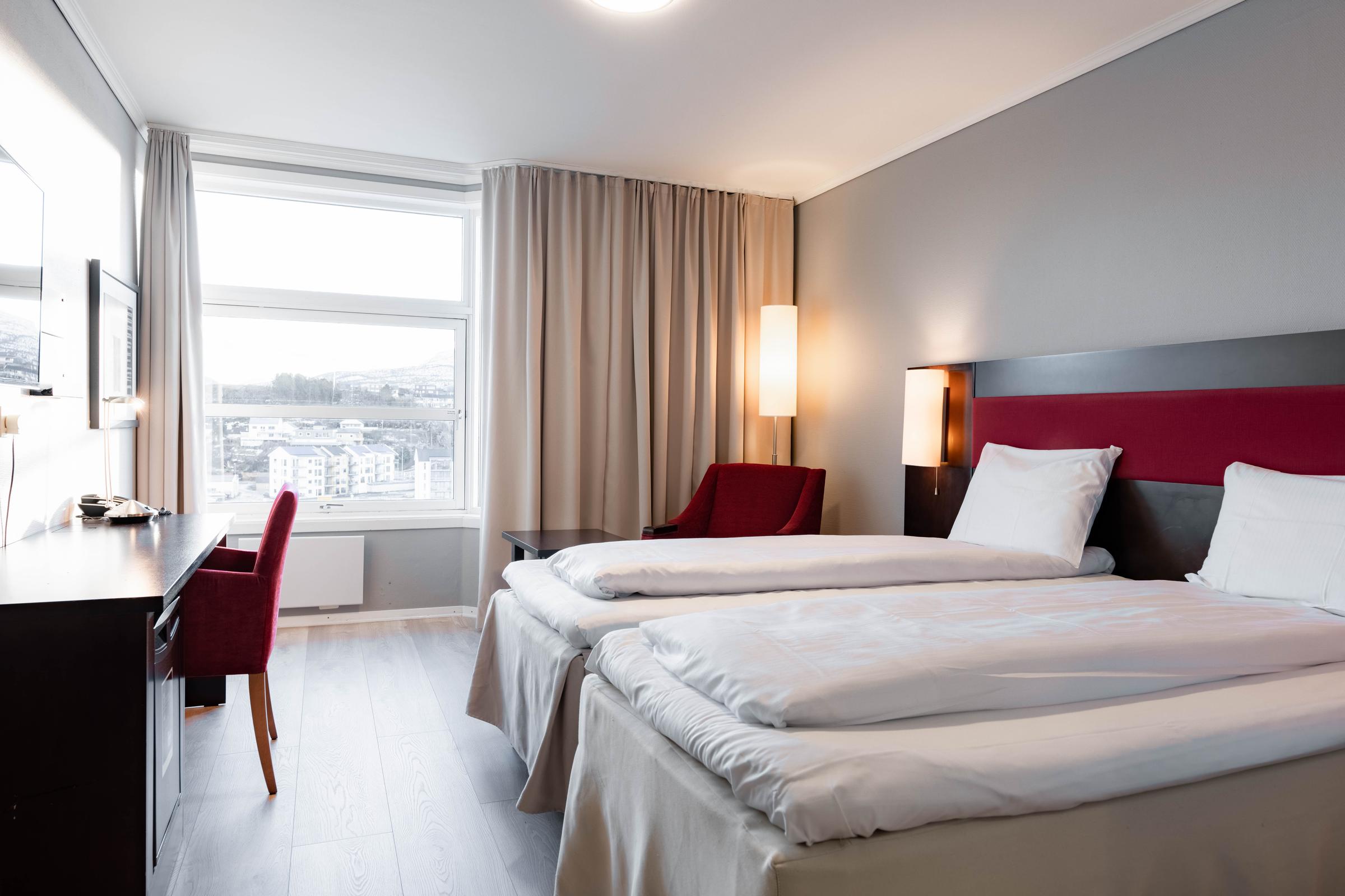 superior twin room at scandic kristiansund in norway
