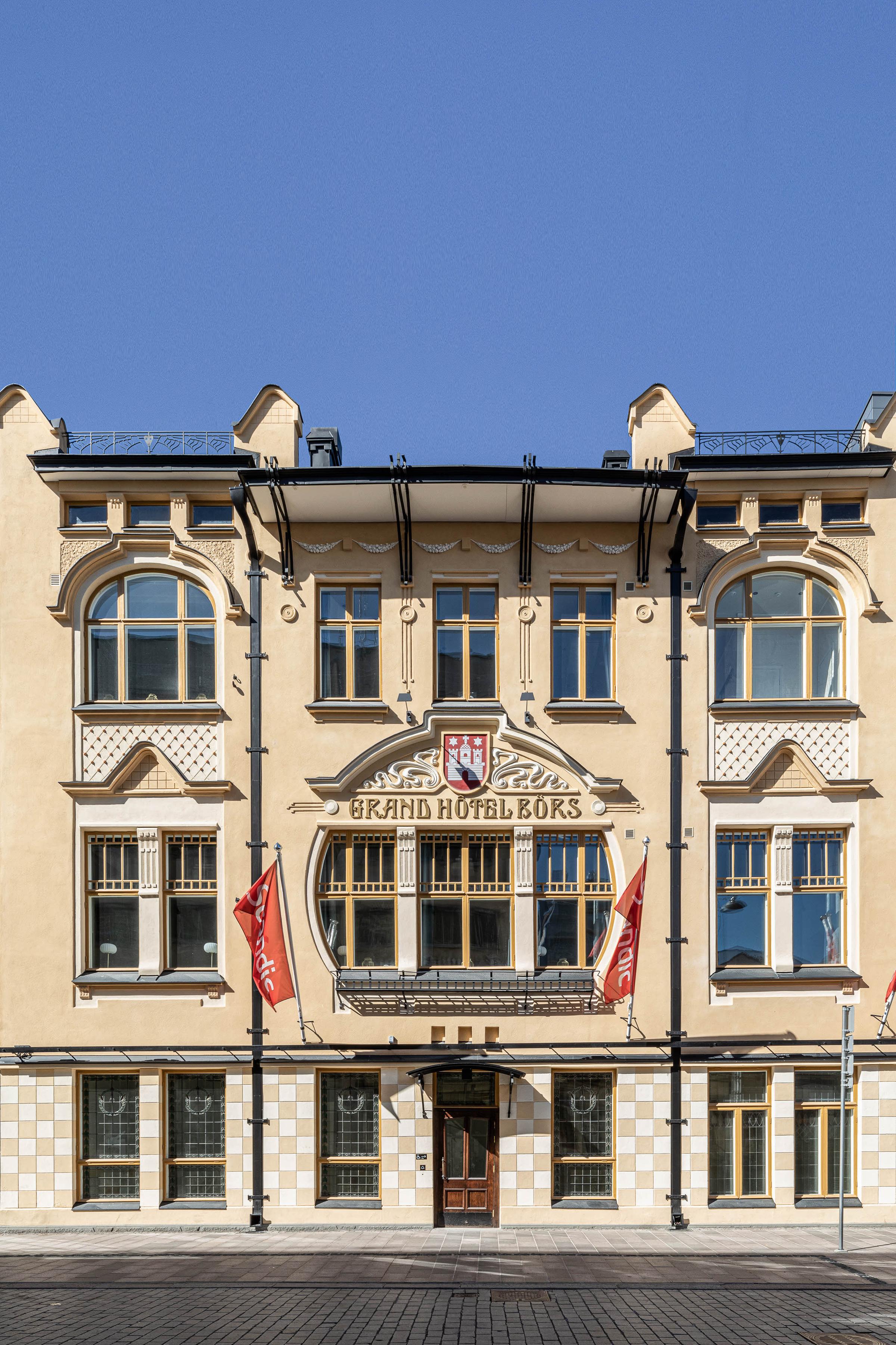 facade of grand börs meeting centre scandic hamburger bors in turku