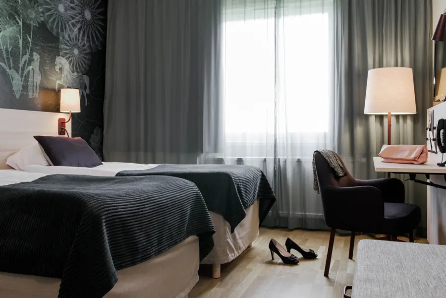 Standard Room bed Scandic Segevang Malmo
