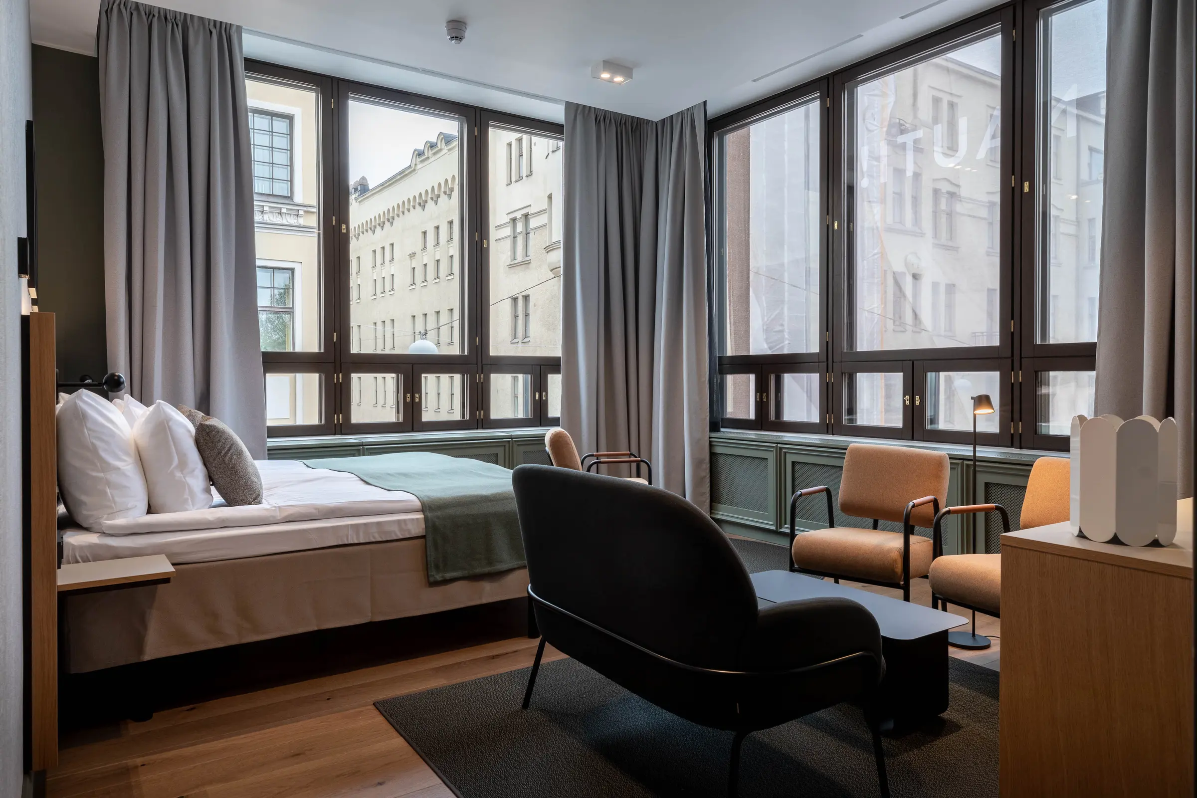 junior suite room at scandic helsinki hub
