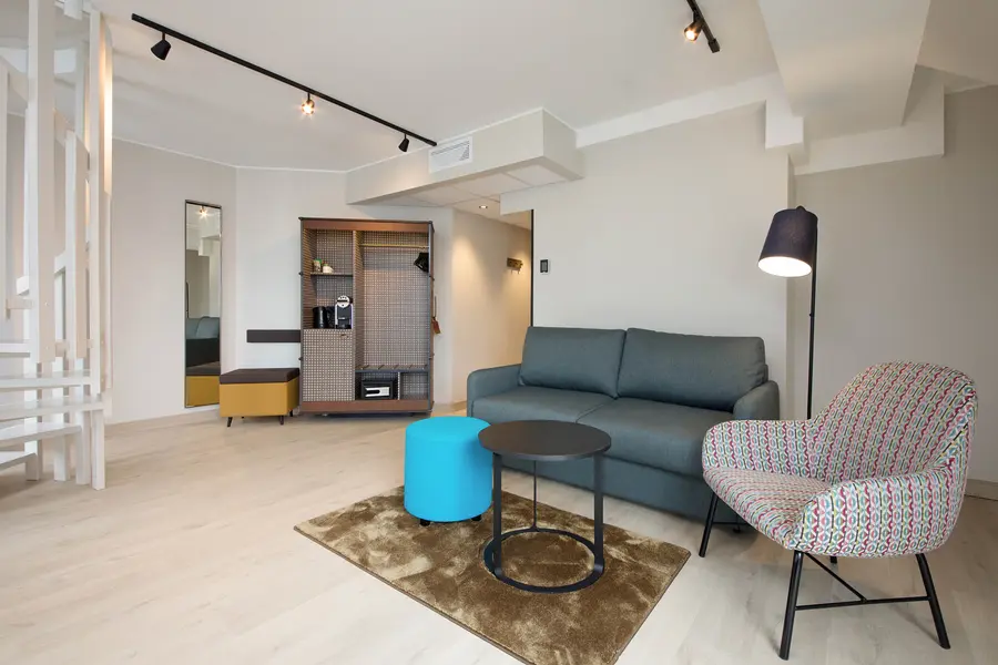 Living room in Presidential Suite Scandic Torget Bergen