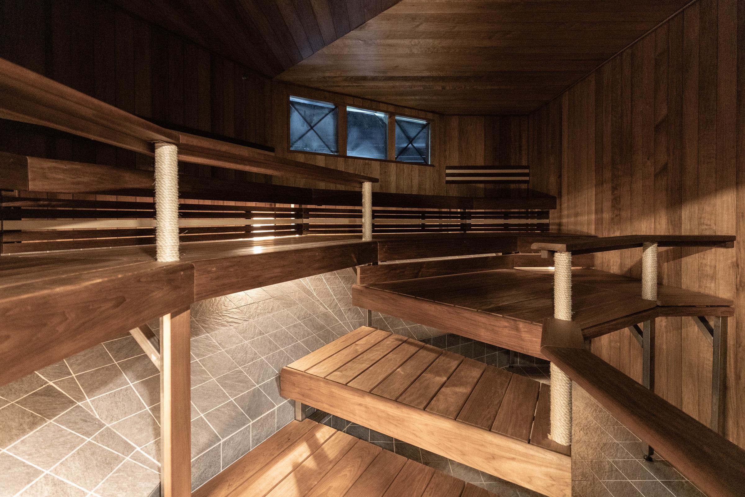 relax area with sauna at scandic rosendahl in tampere finland