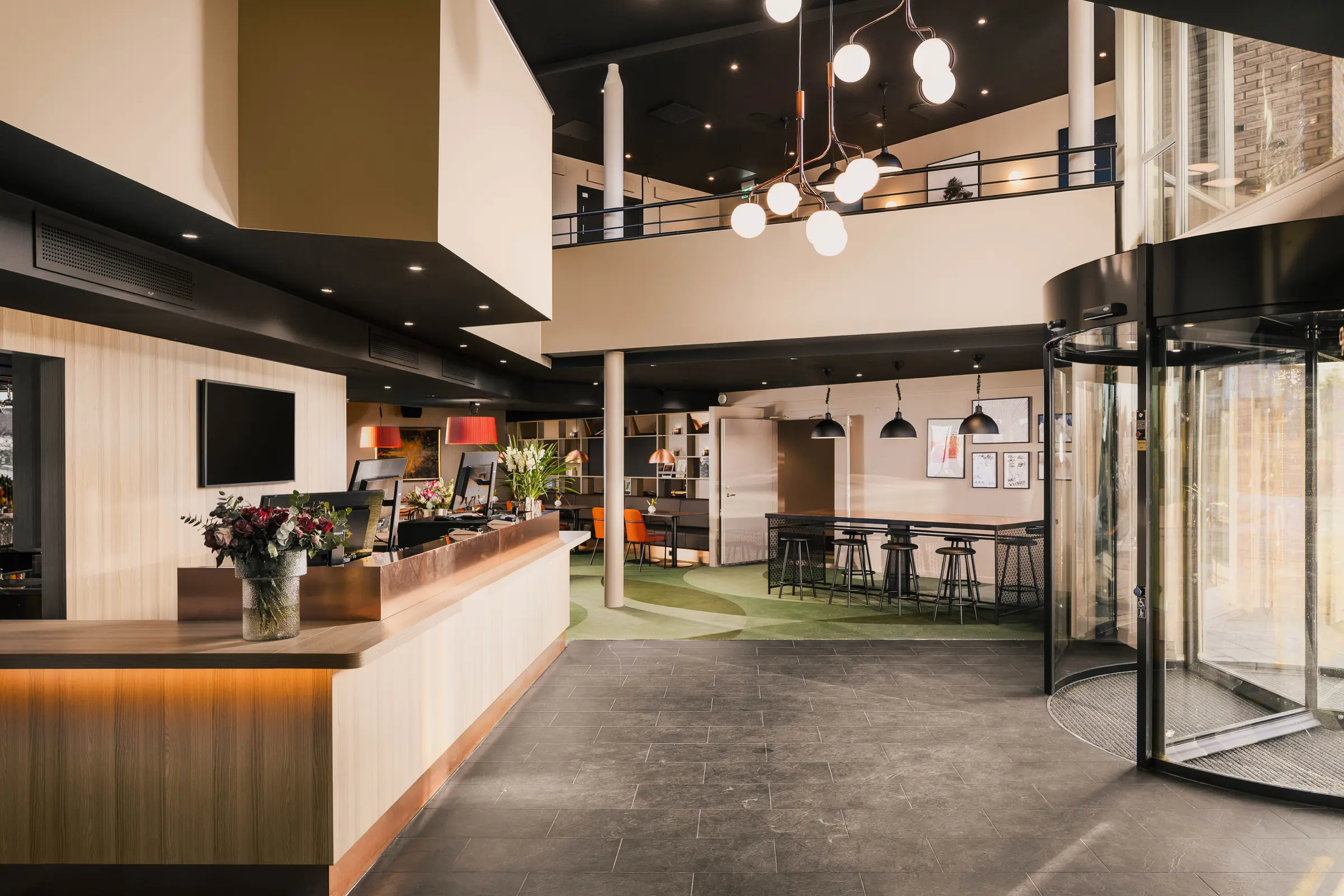 reception at hotel scandic gardermoen oslo