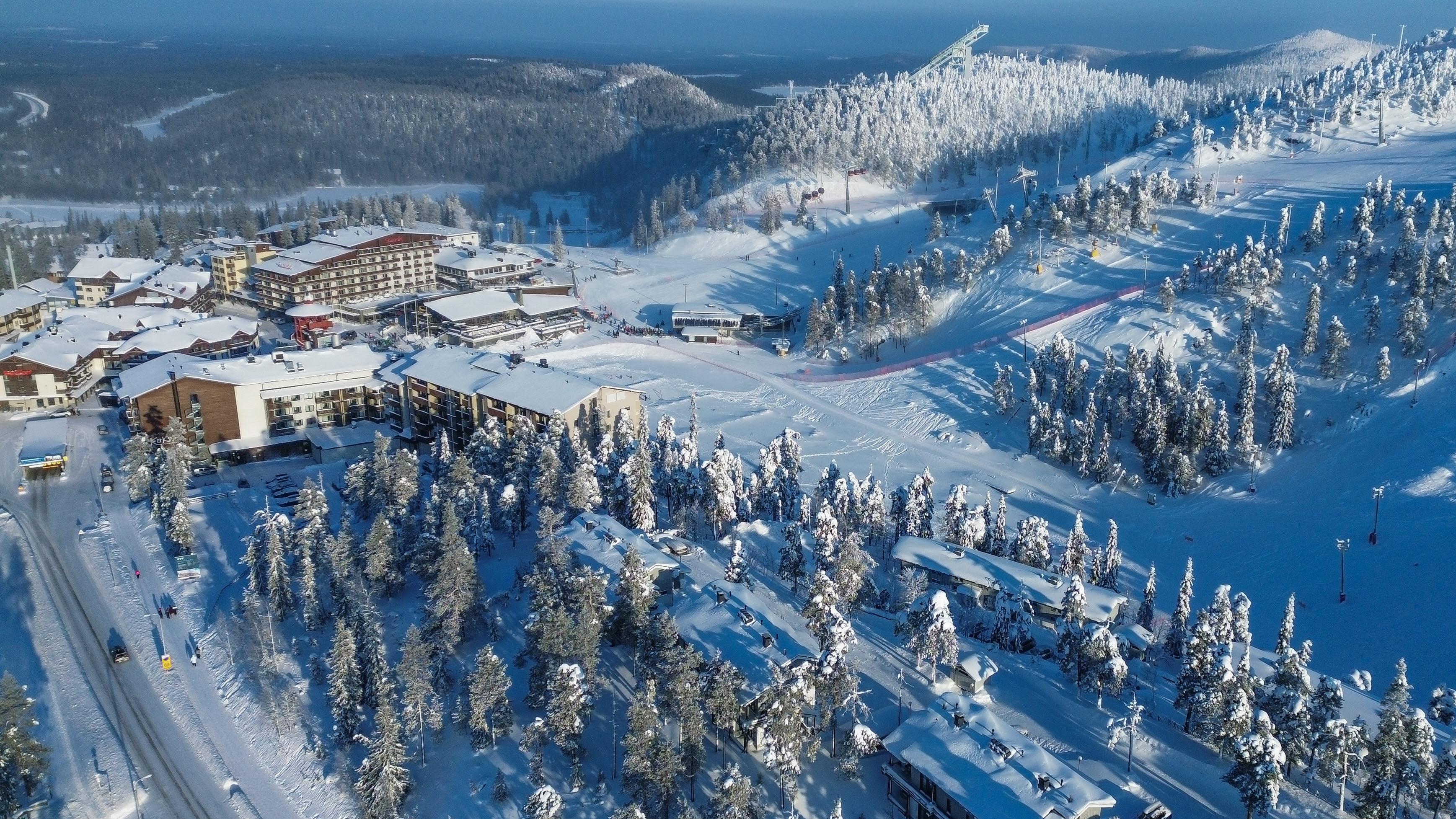 surroundings of scandic rukahovi in ruka