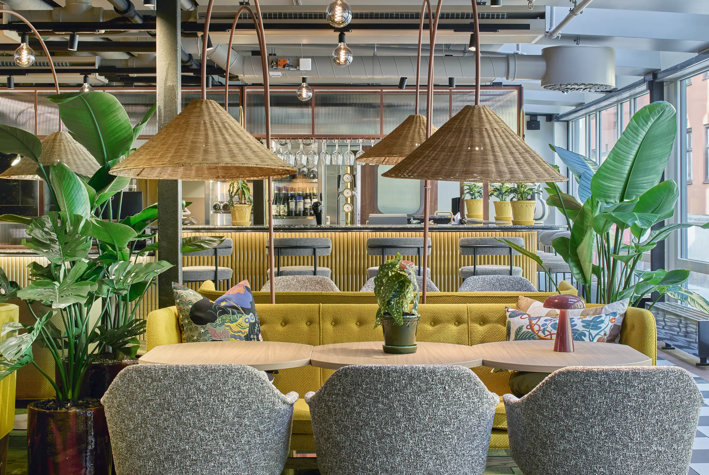 bar and restaurant at scandic wallin in stockholm