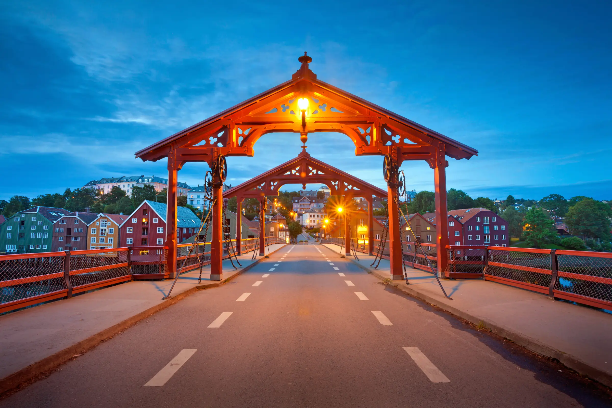 Old Town Bridge between the city and Bakklandet