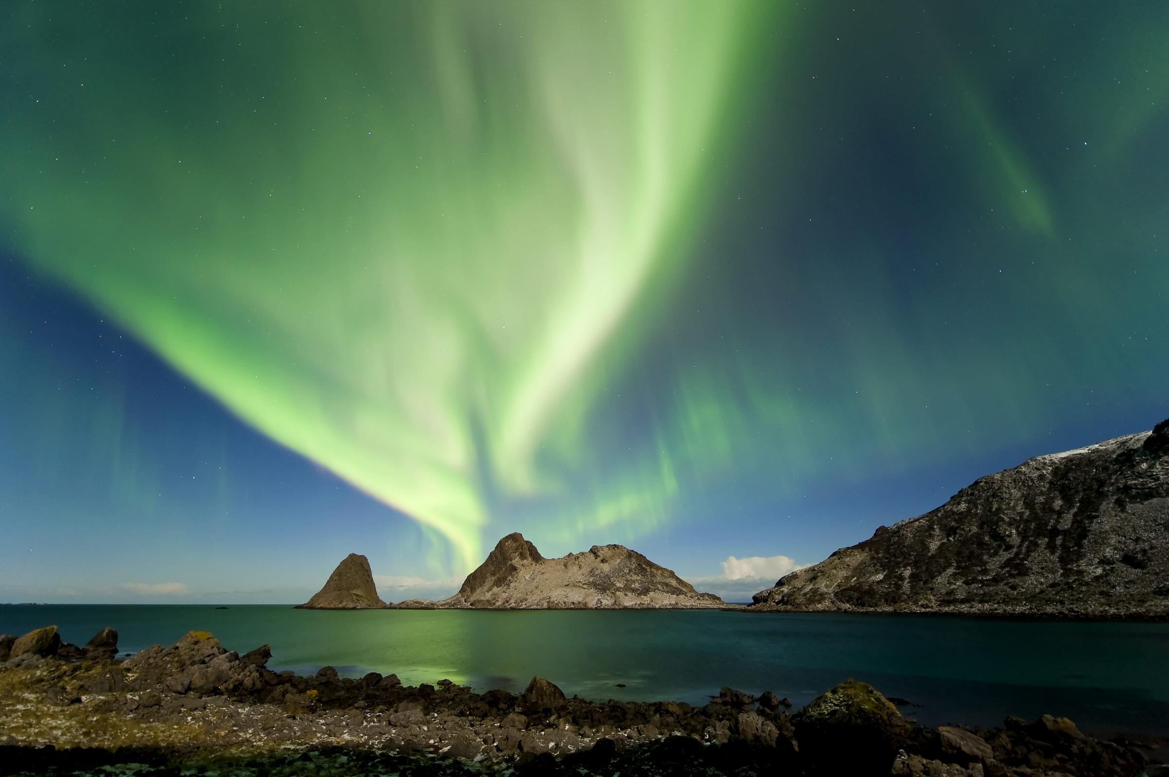 Northern light in Vesterålen