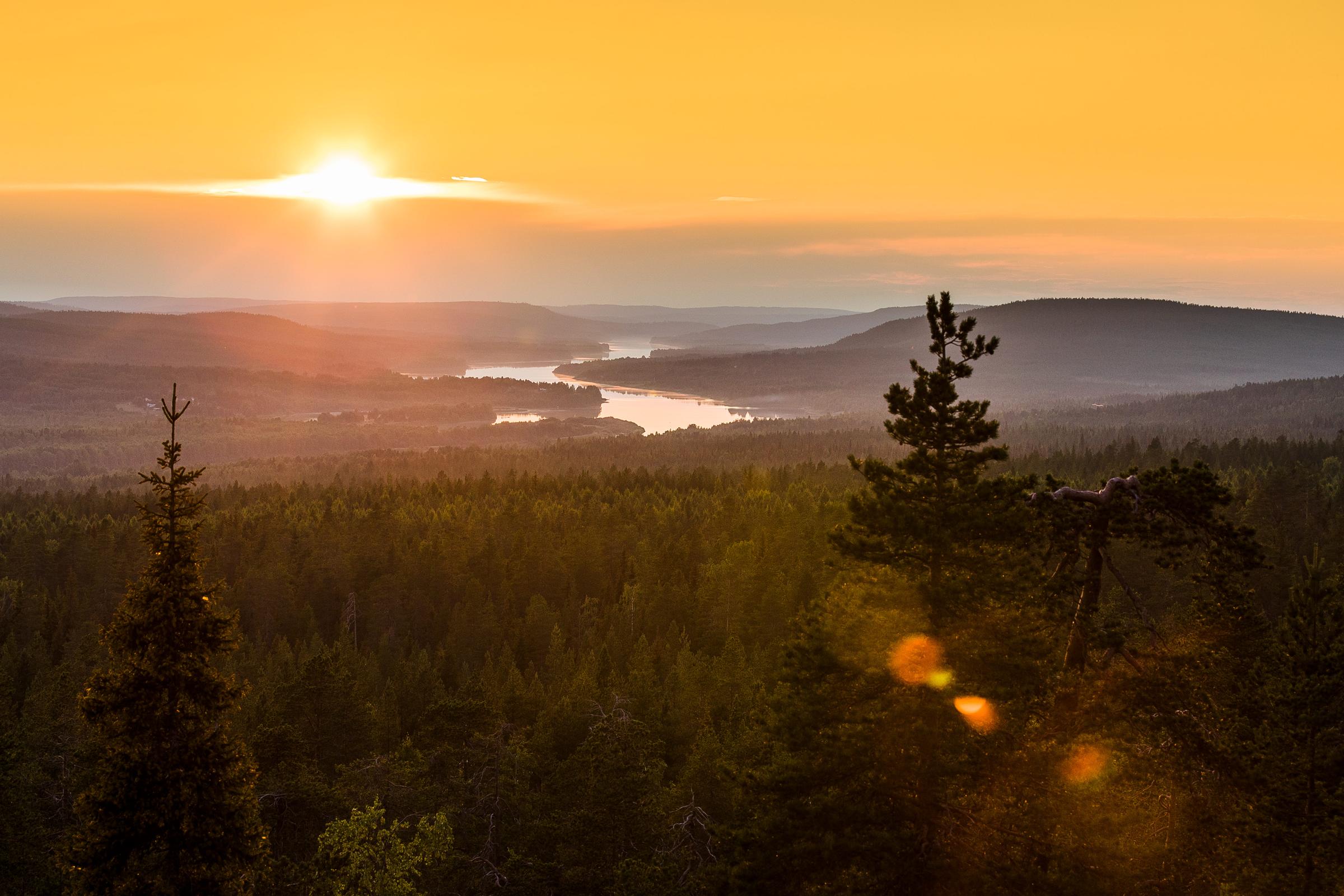 Rovaniemi, Kuninkaanlaavu sunset