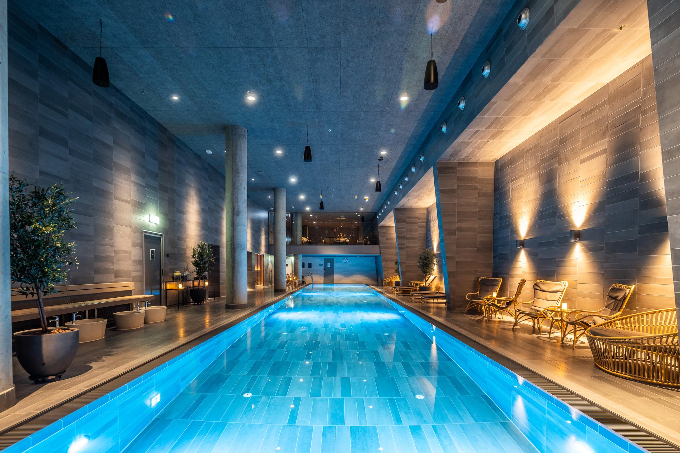 indoor pool at scandic spectrum in copenhagen
