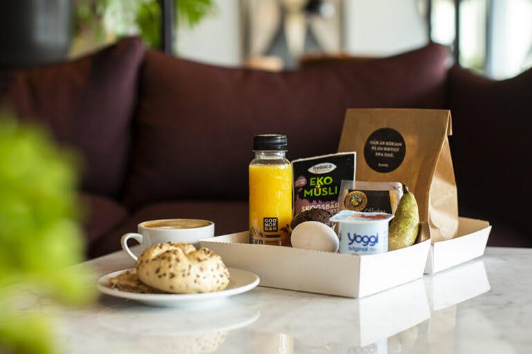 extra tillval, frukostbox för vuxna på alla hotell