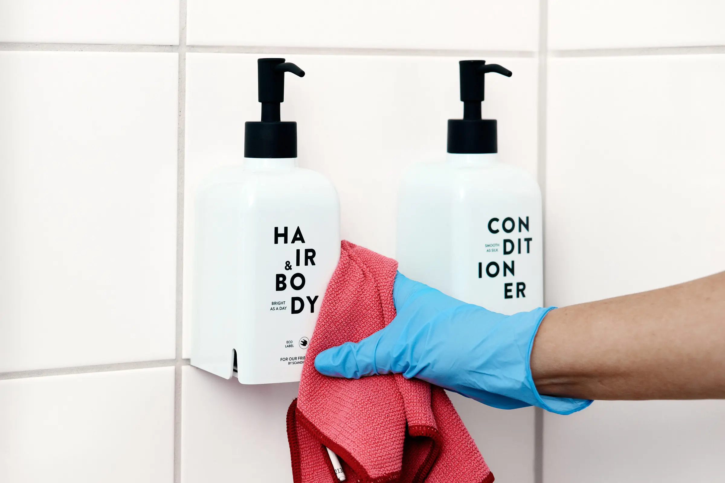 Toiletries in bathroom