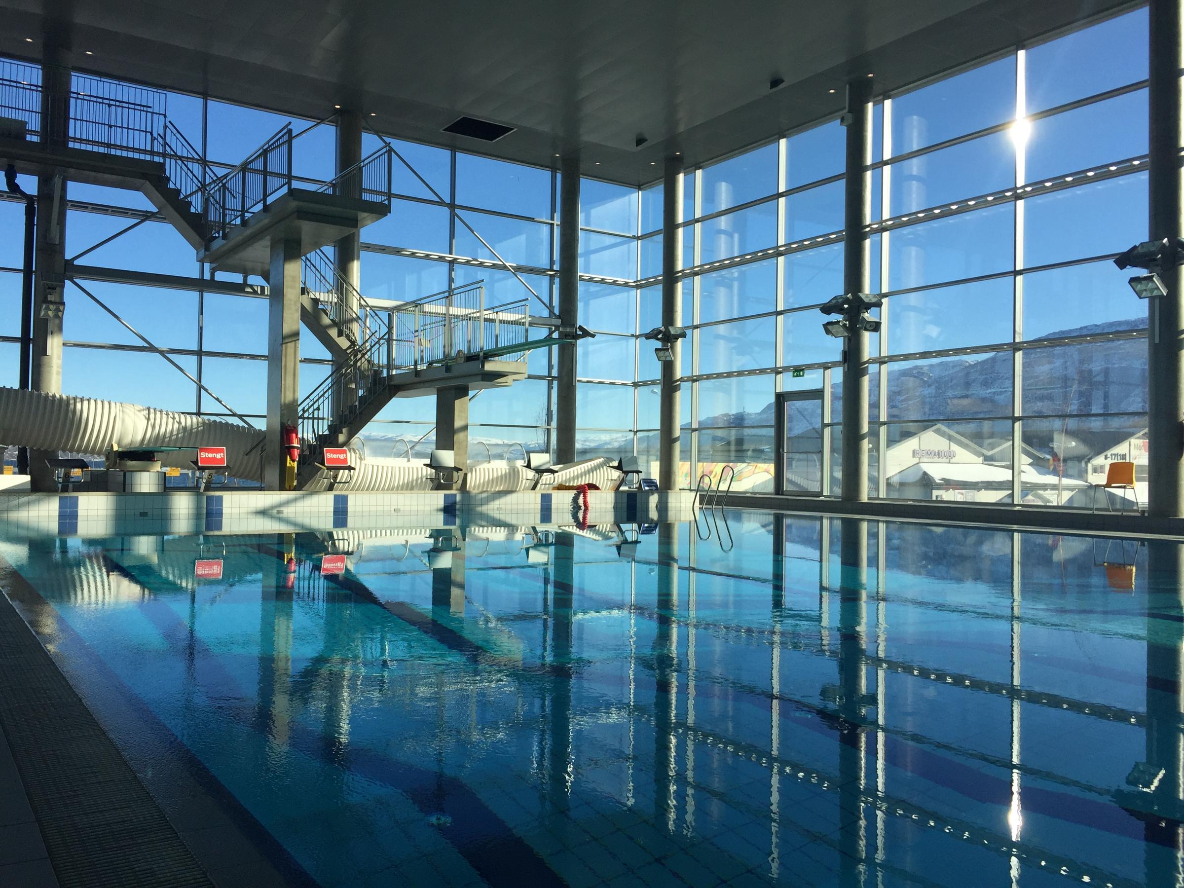 Indoor pool at Scandic Syv Søstre