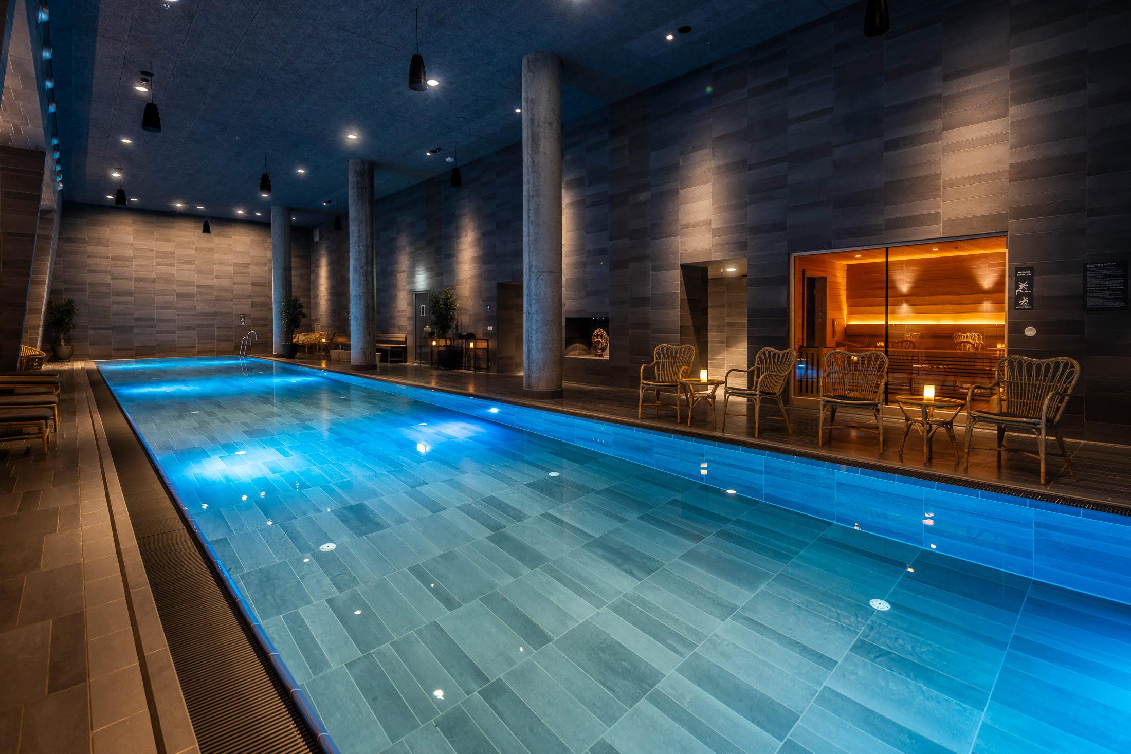 indoor pool at scandic spectrum in copenhagen