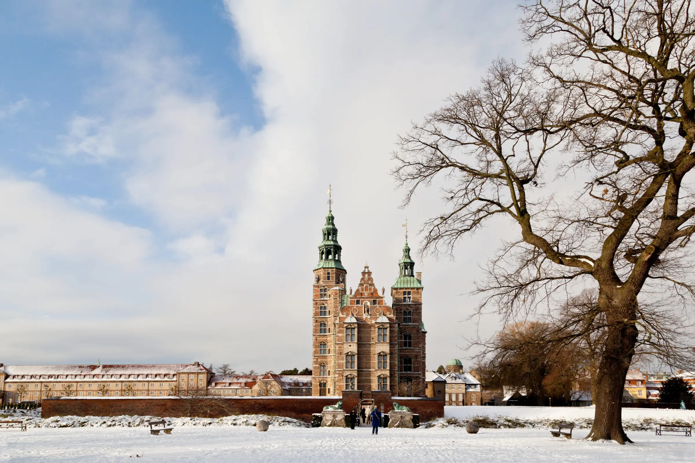 Rosenborg Slot om vinteren