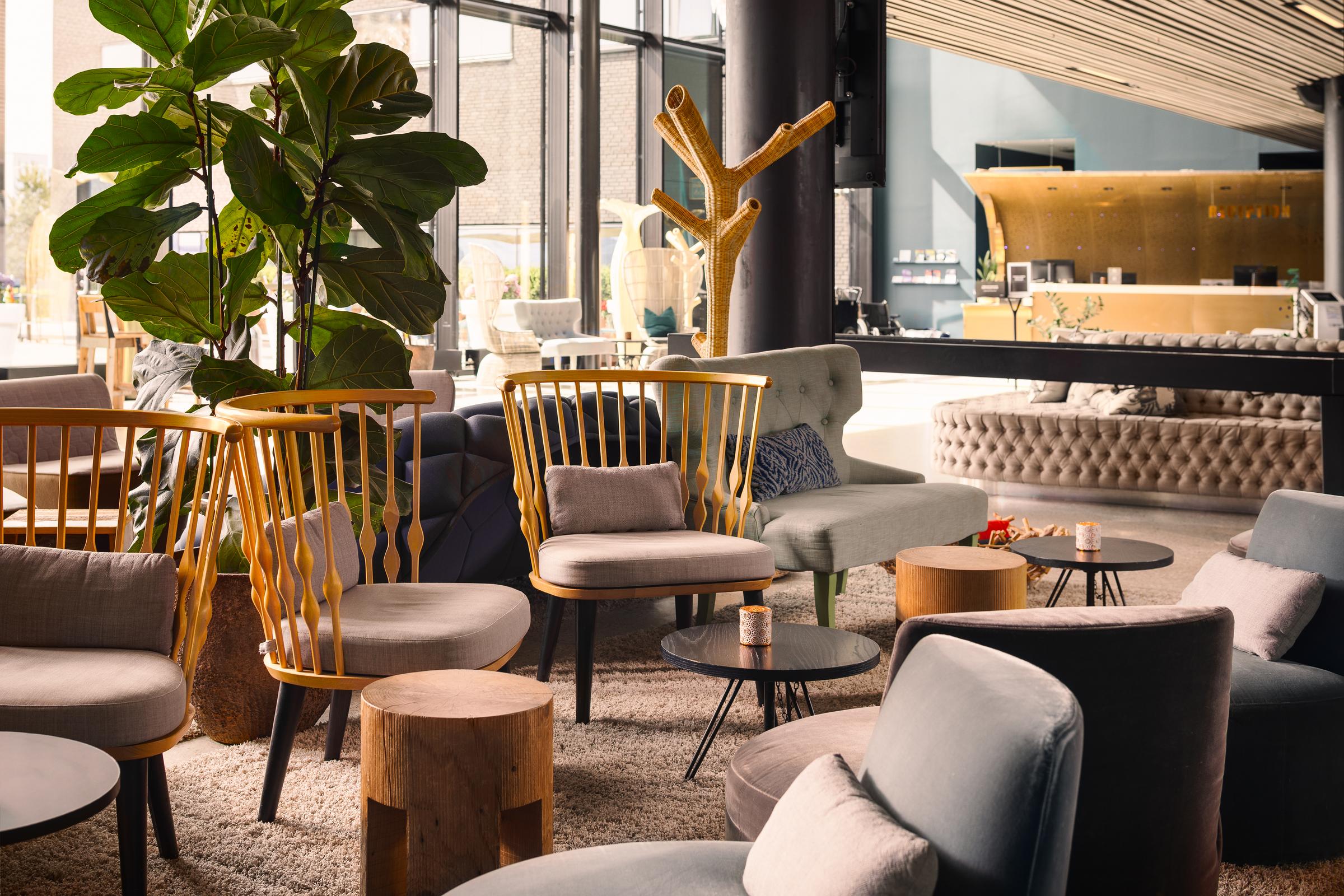 lobby at scandic fornebu