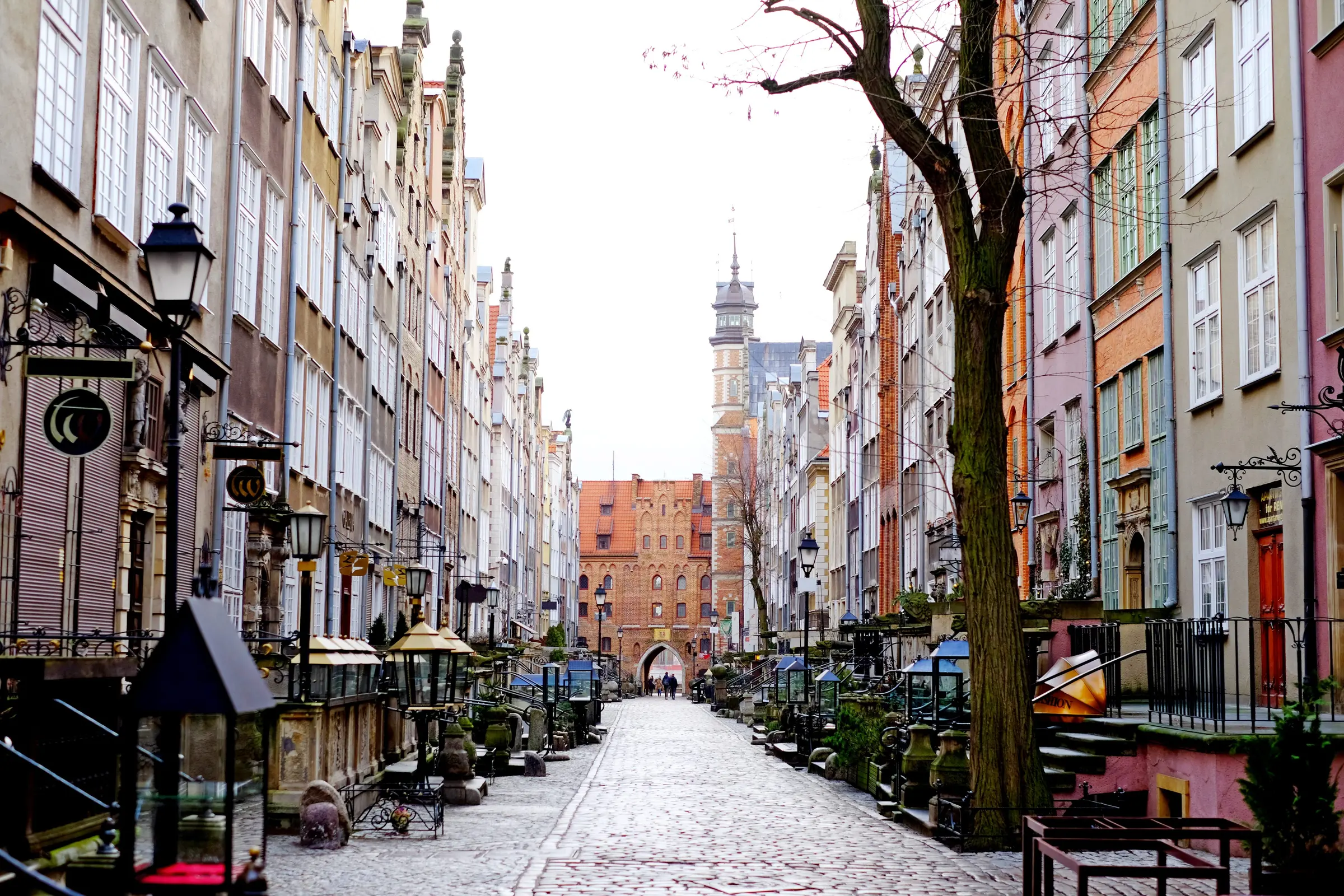 Street mariacka gdansk, street poland architecture old, city europe, urban