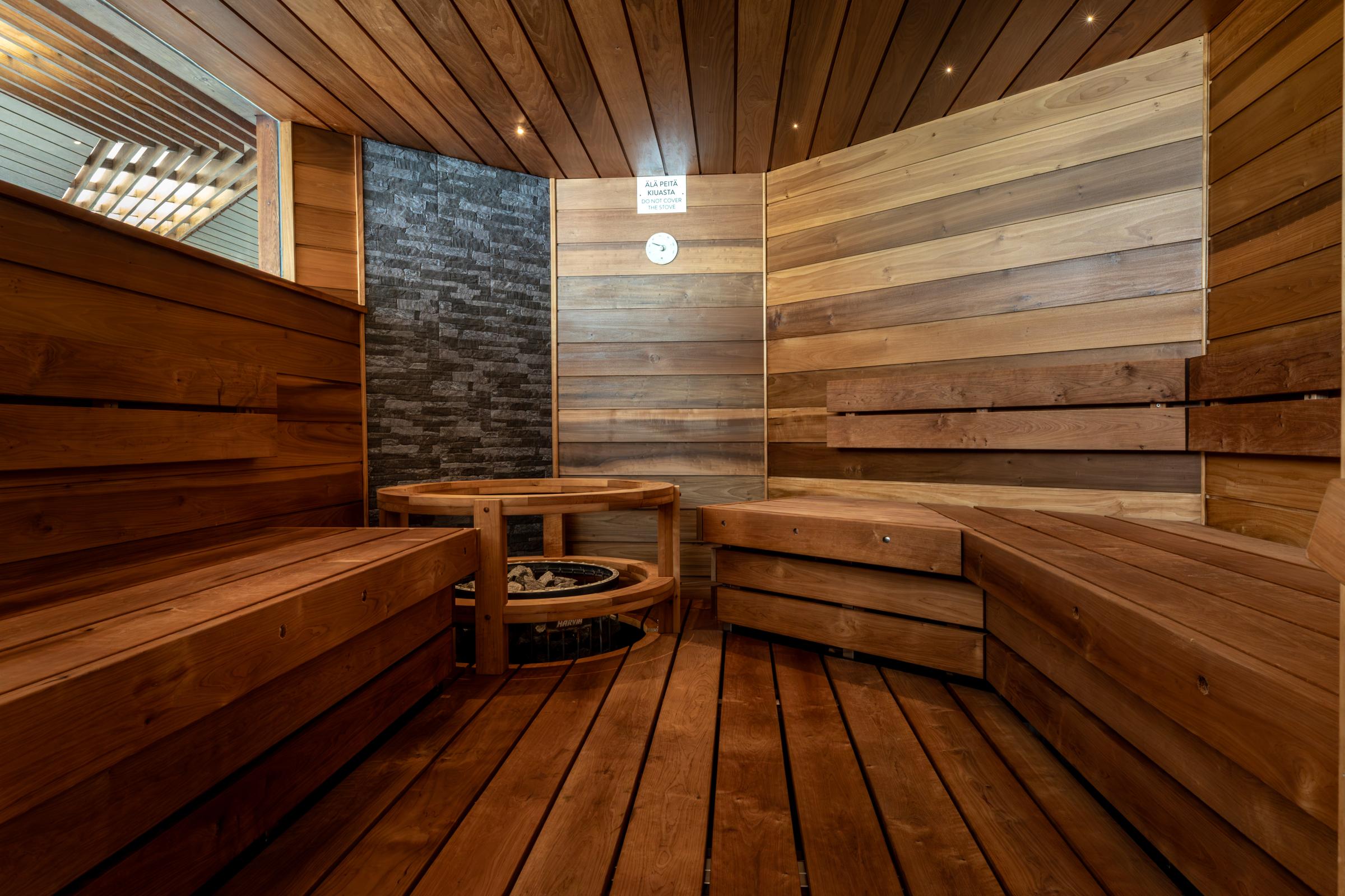sauna at scandic laajavuori in jyvaskyla