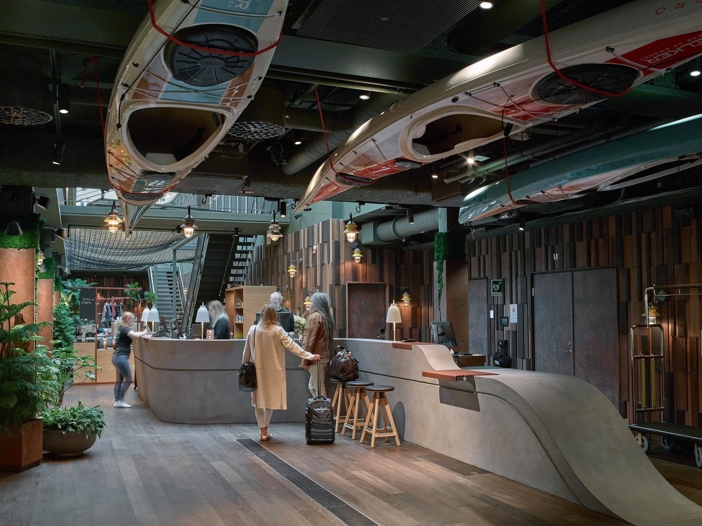 lobby of downtown camper by scandic in stockholm