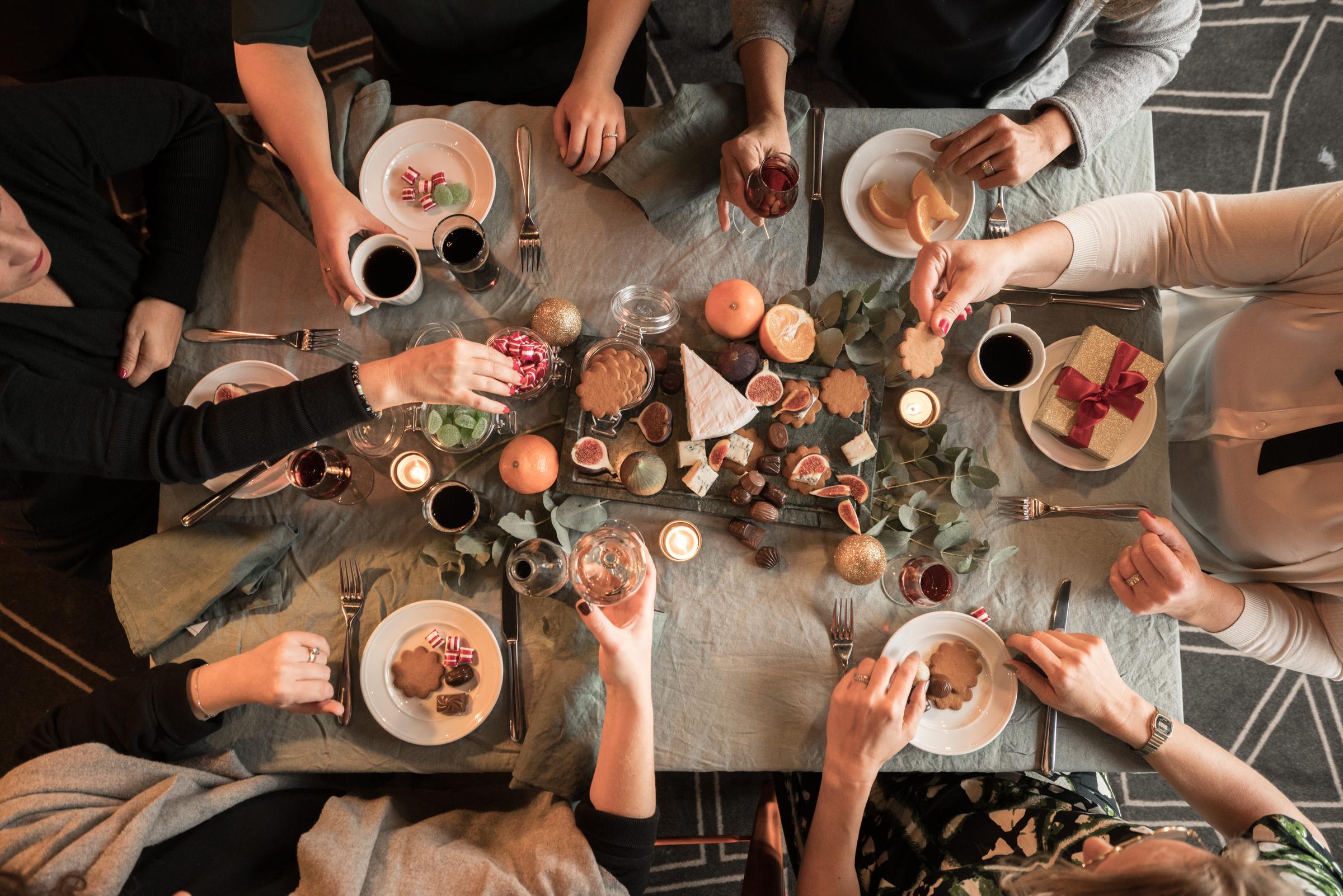 Christmas food sharing