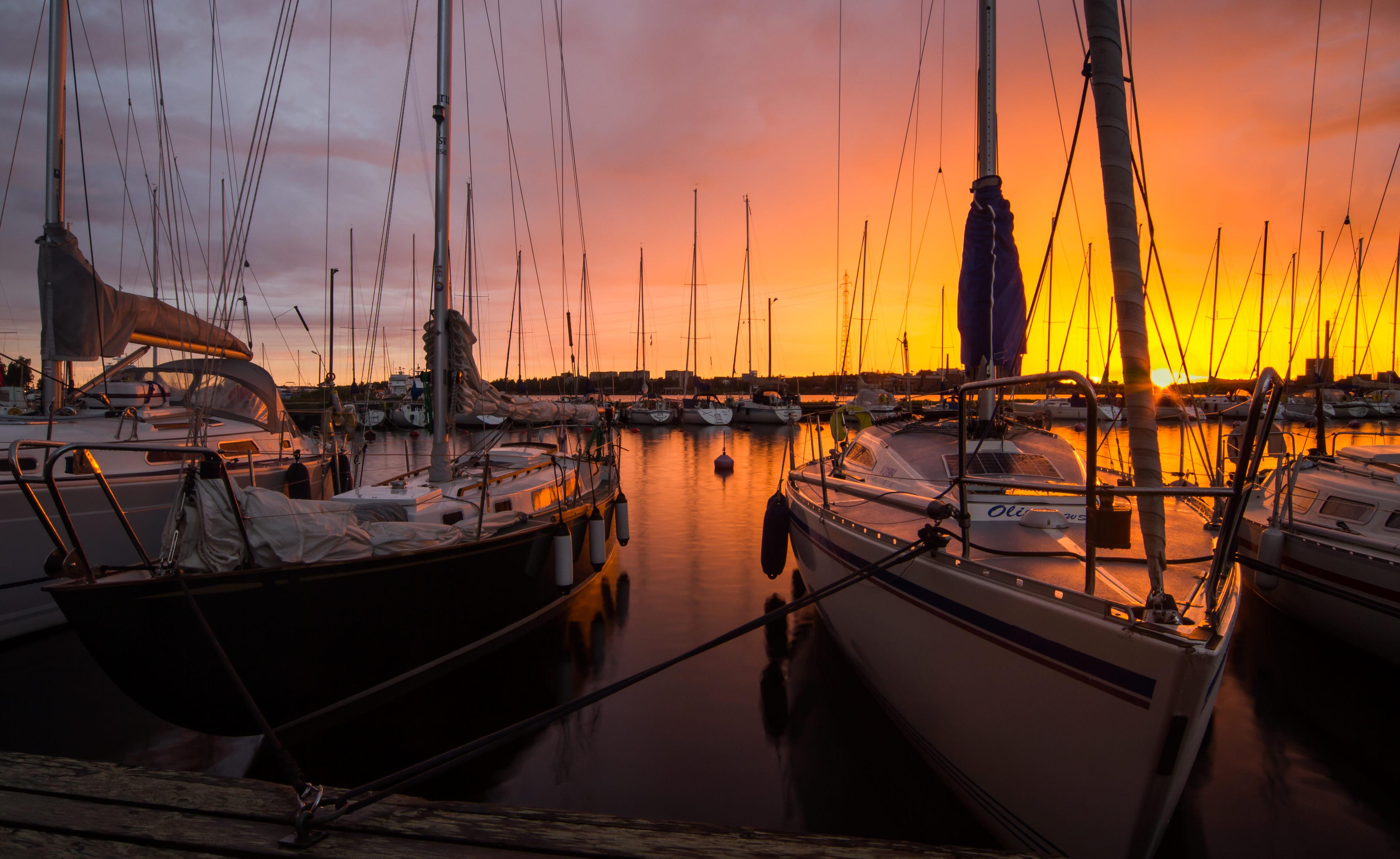sunset in Vaasa Finland