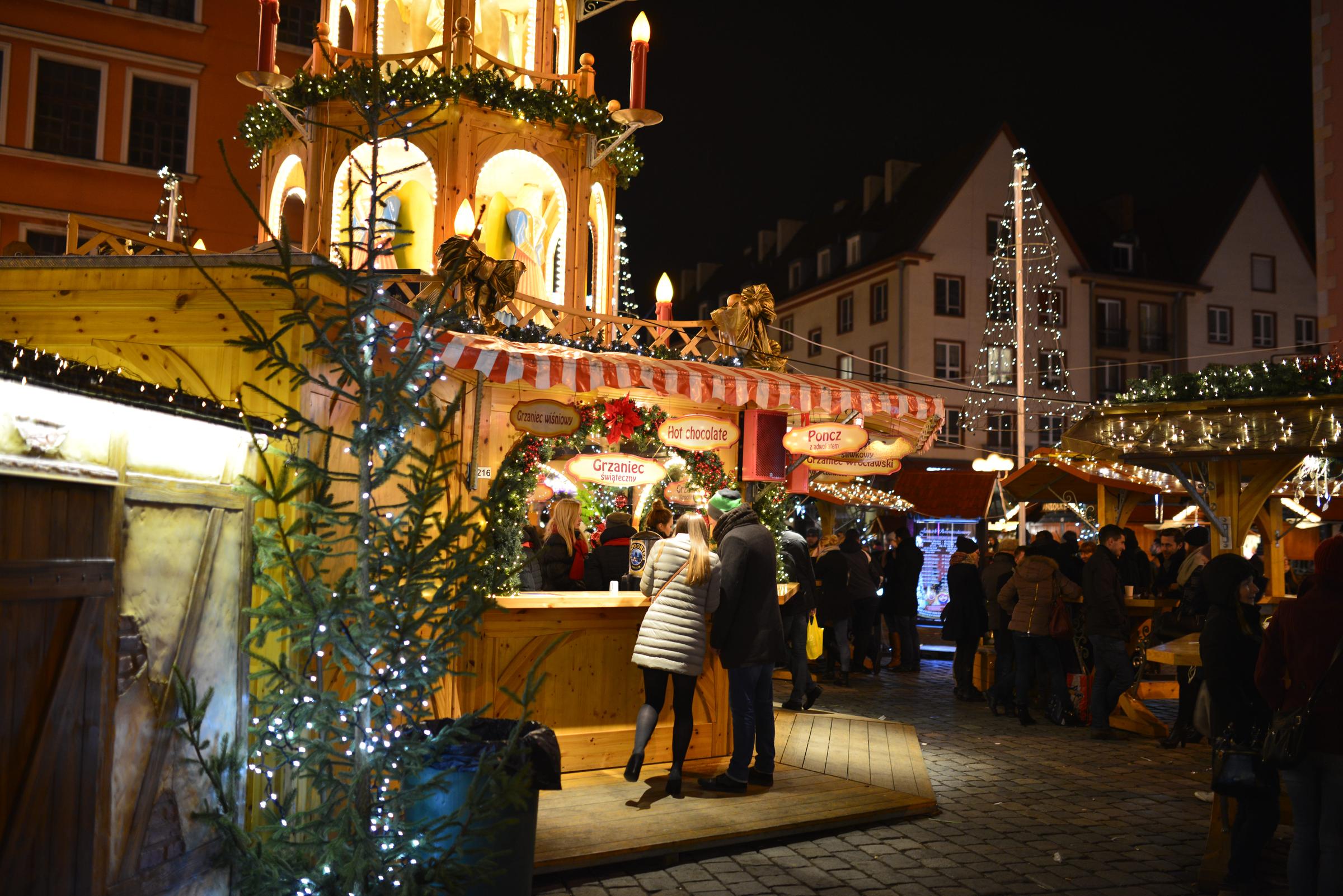 Christmas market in Wroclaw, Poland