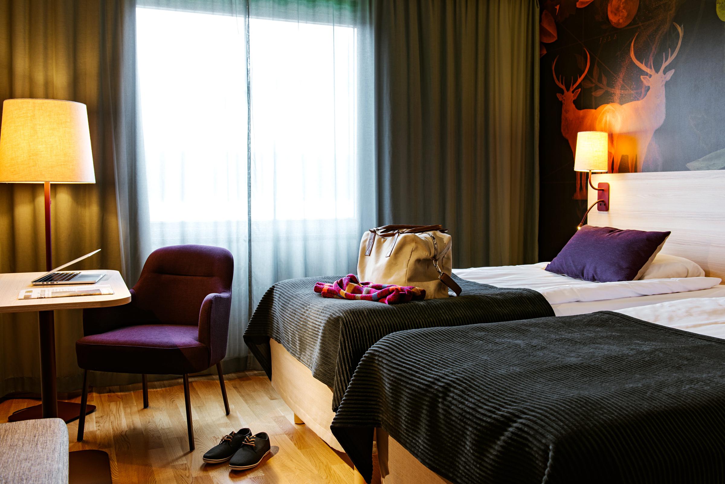 Standard room twin room Scandic Helsingborg Nord