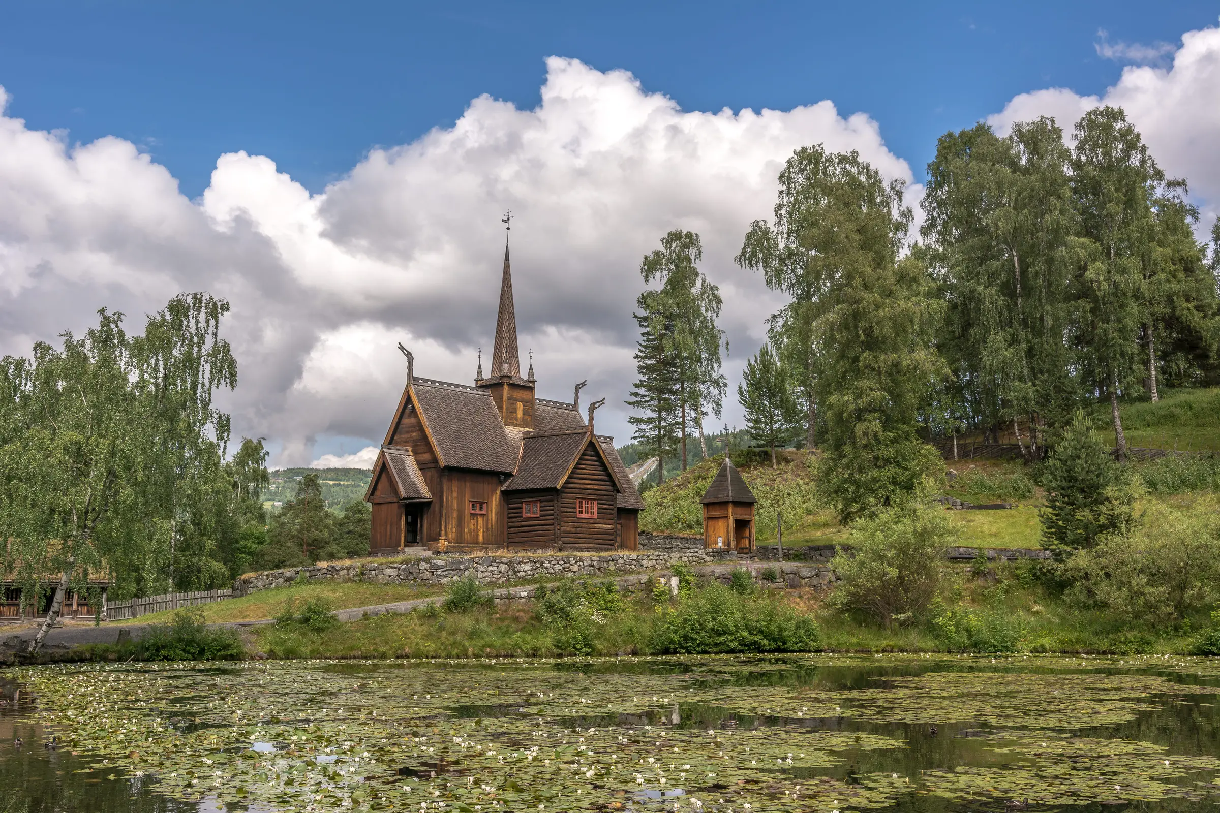 500px Photo ID: 75382623 - Garmo stave church originally came from Garmo in Lom in Oppland county. It was built circa 1150 on the site of a previous church believed to have been built in 1021 by a Viking chieftain. The church consists of 17th and 18th cent