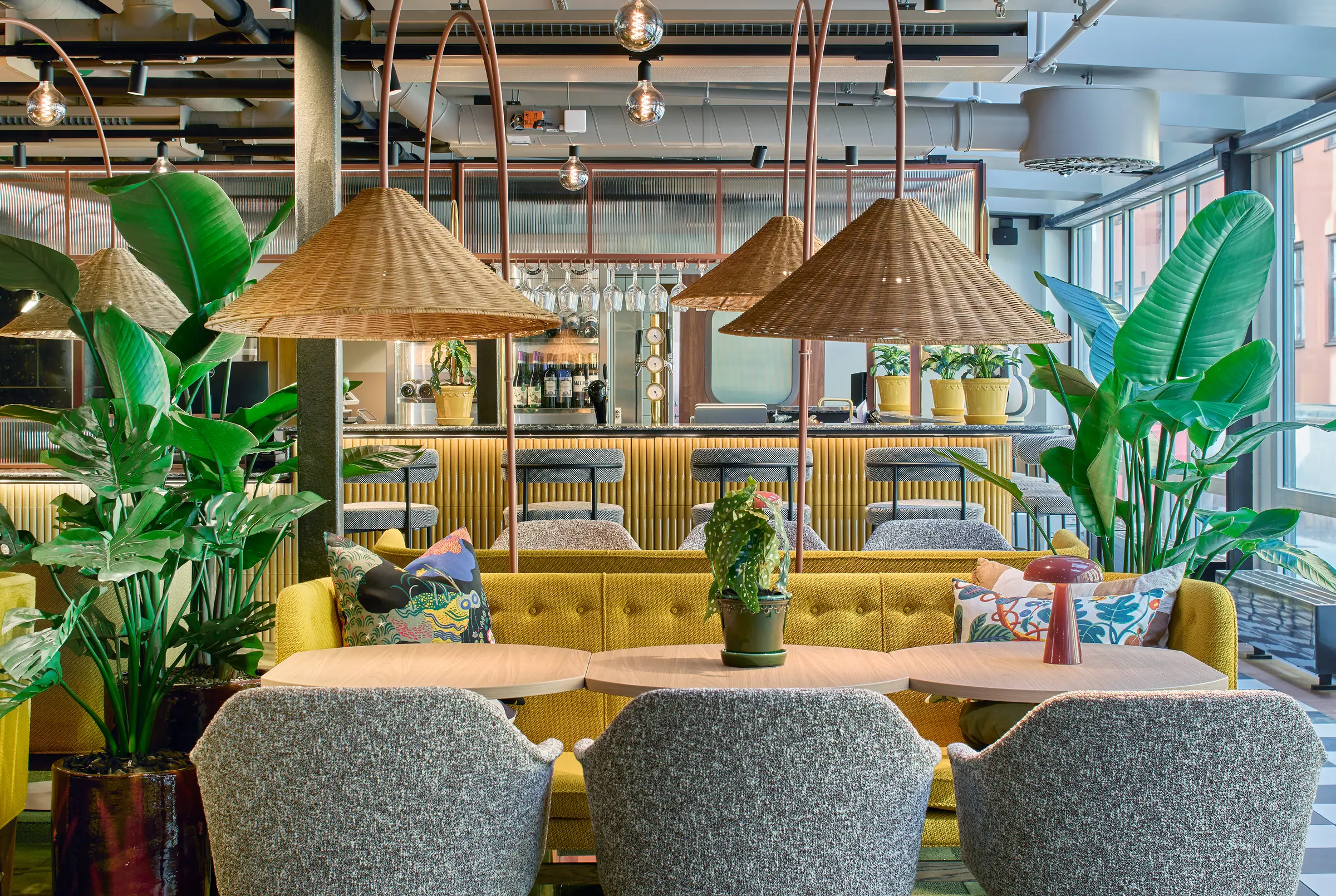 bar and restaurant at scandic wallin in stockholm