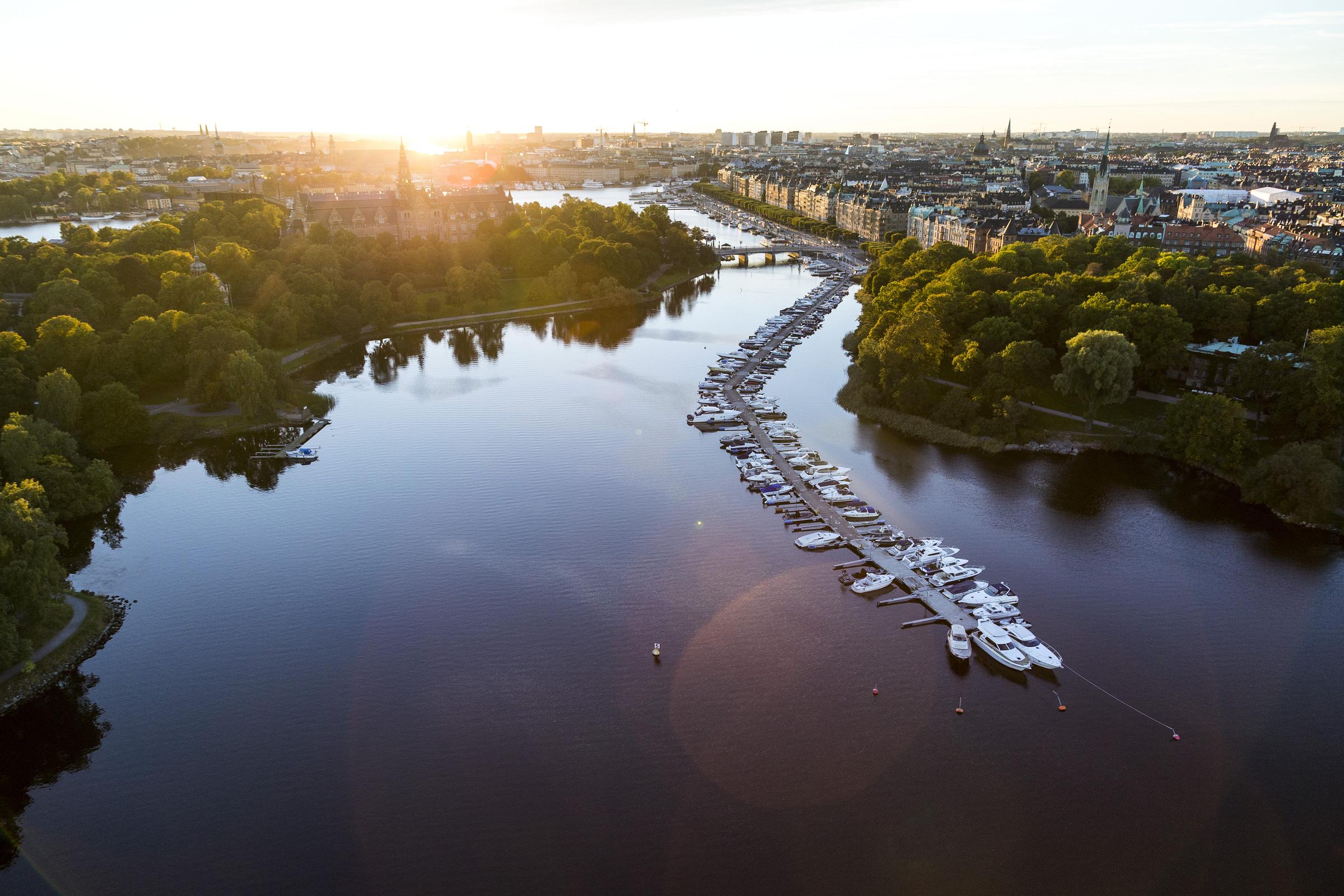View of Stockholm, Djurgården and Brunnsviken