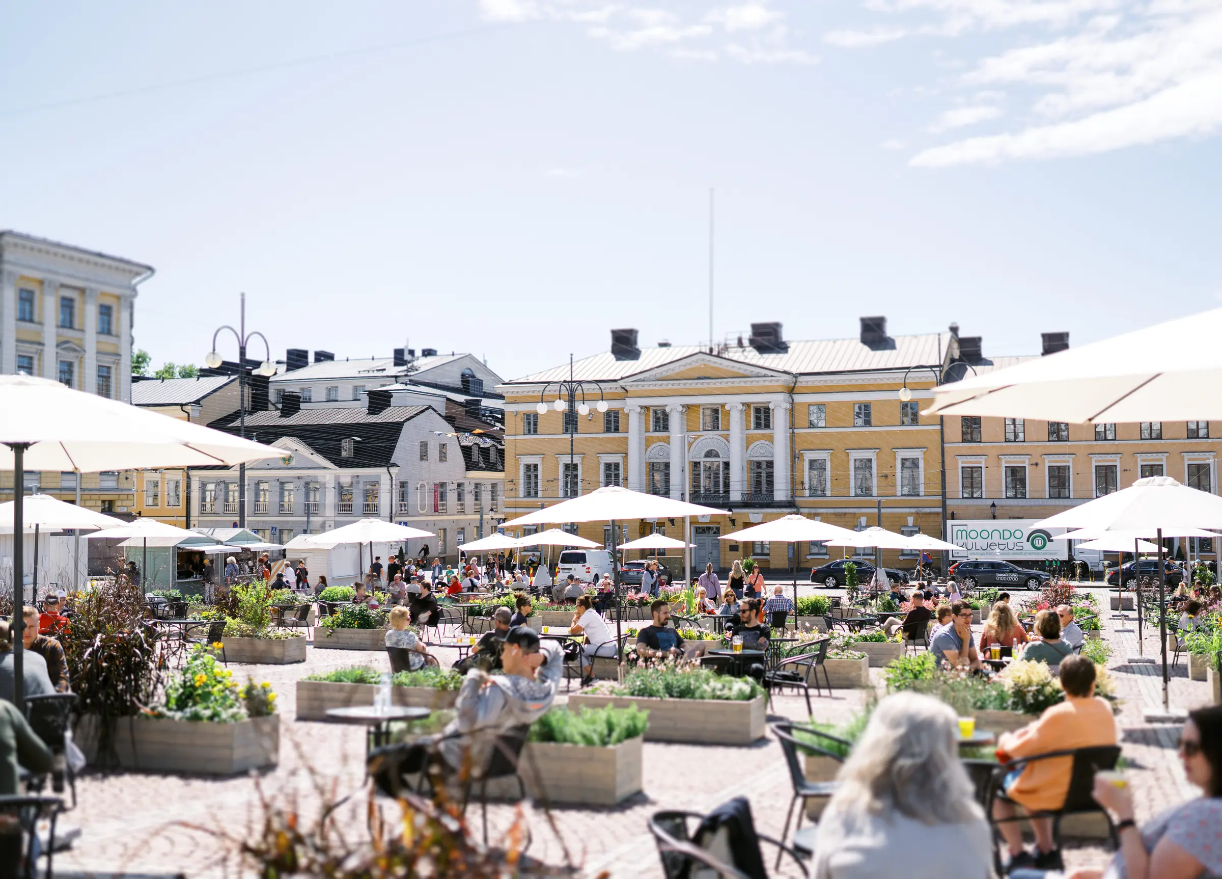Helsinki in summee, terrace